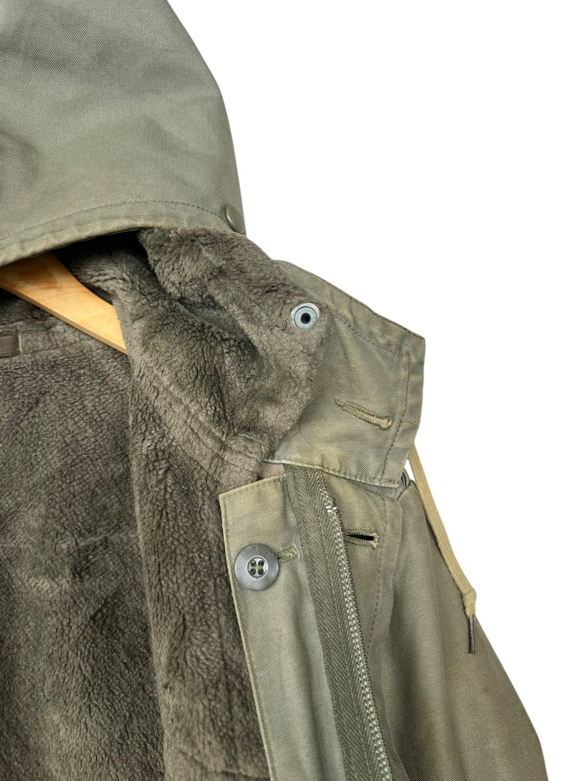 Vintage Vintage 80s German Army Parka Green Zipper Hoodie Jacket Size US L / EU 52-54 / 3 - 14 Thumbnail