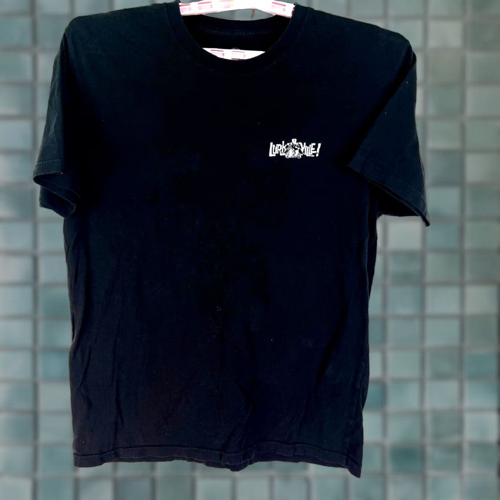 Vintage LURKVILLE T-Shirt Men’s Size L Black Graphic Tee 80s 90s Funny Ready or Not Mens Large Black Graphic Tee Size US L / EU 52-54 / 3 - 1 Thumbnail
