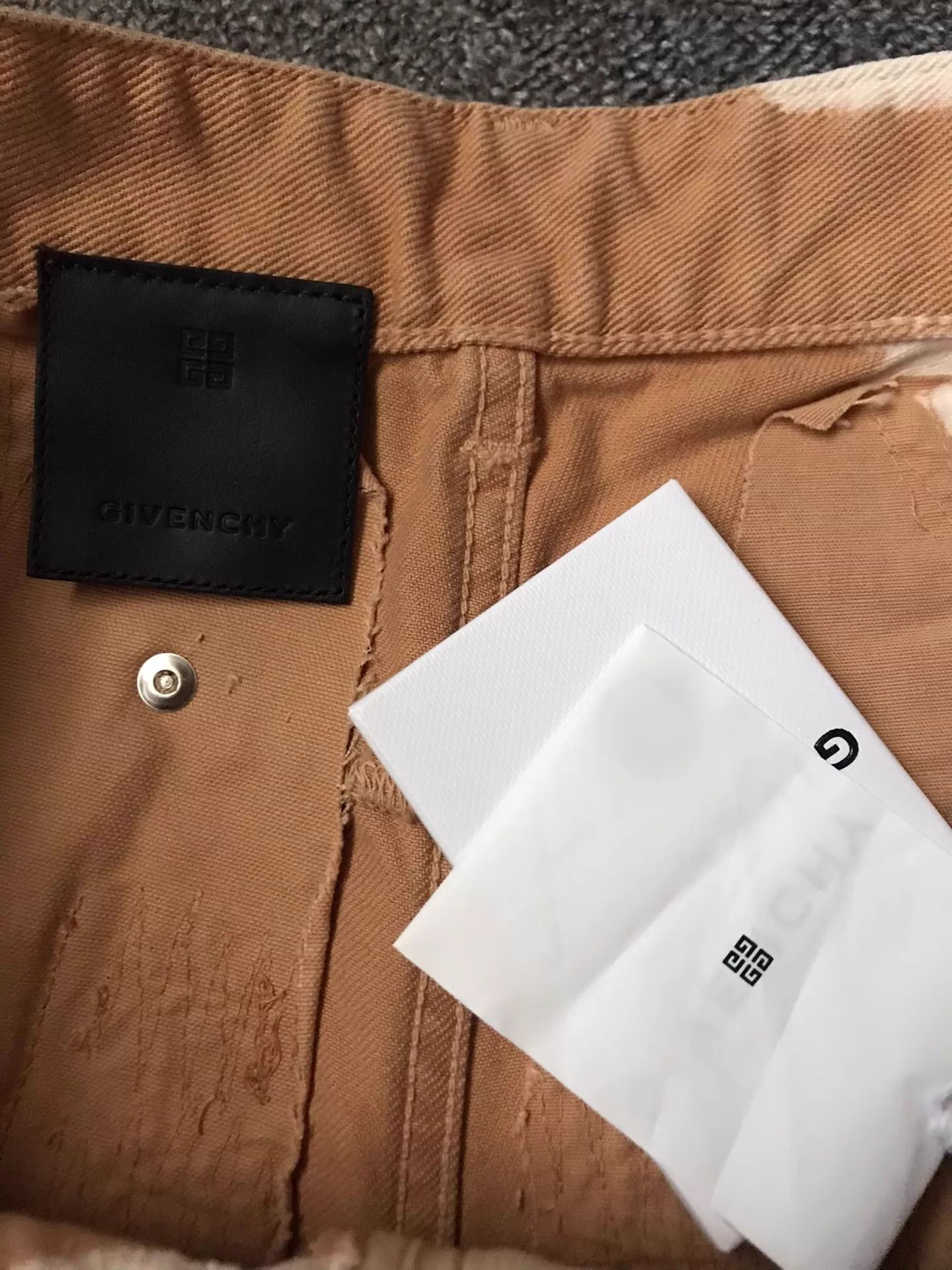 Givenchy Givenchy 34 Distressed Color-Dyed Runway Jeans Size 24" / US 00 / IT 34 - 5 Thumbnail