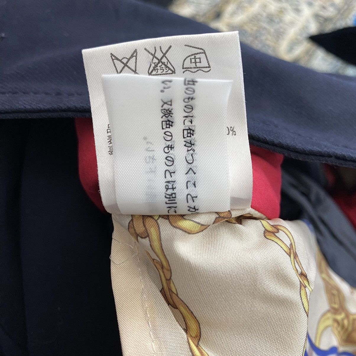 Japanese Brand × Vintage Vintage KUMIKYOKU Japanese Designer Navy Trench Coat Parka Size US M / EU 48-50 / 2 - 7 Thumbnail
