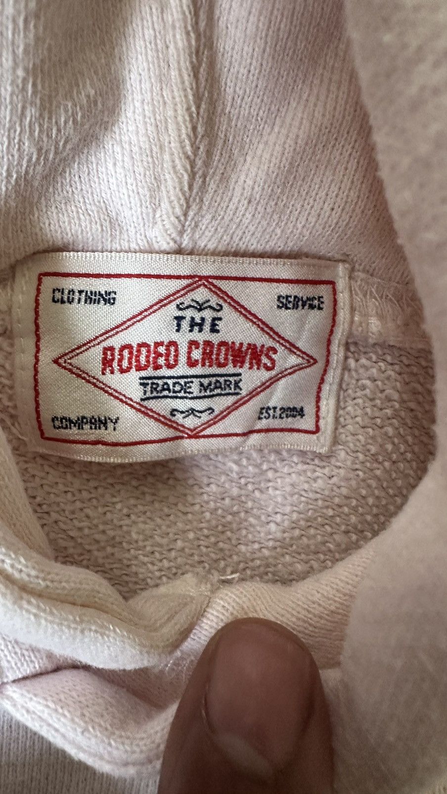 Japanese Brand VINTAGE RODEO CROWN UNION HOODIE Size US L / EU 52-54 / 3 - 7 Thumbnail