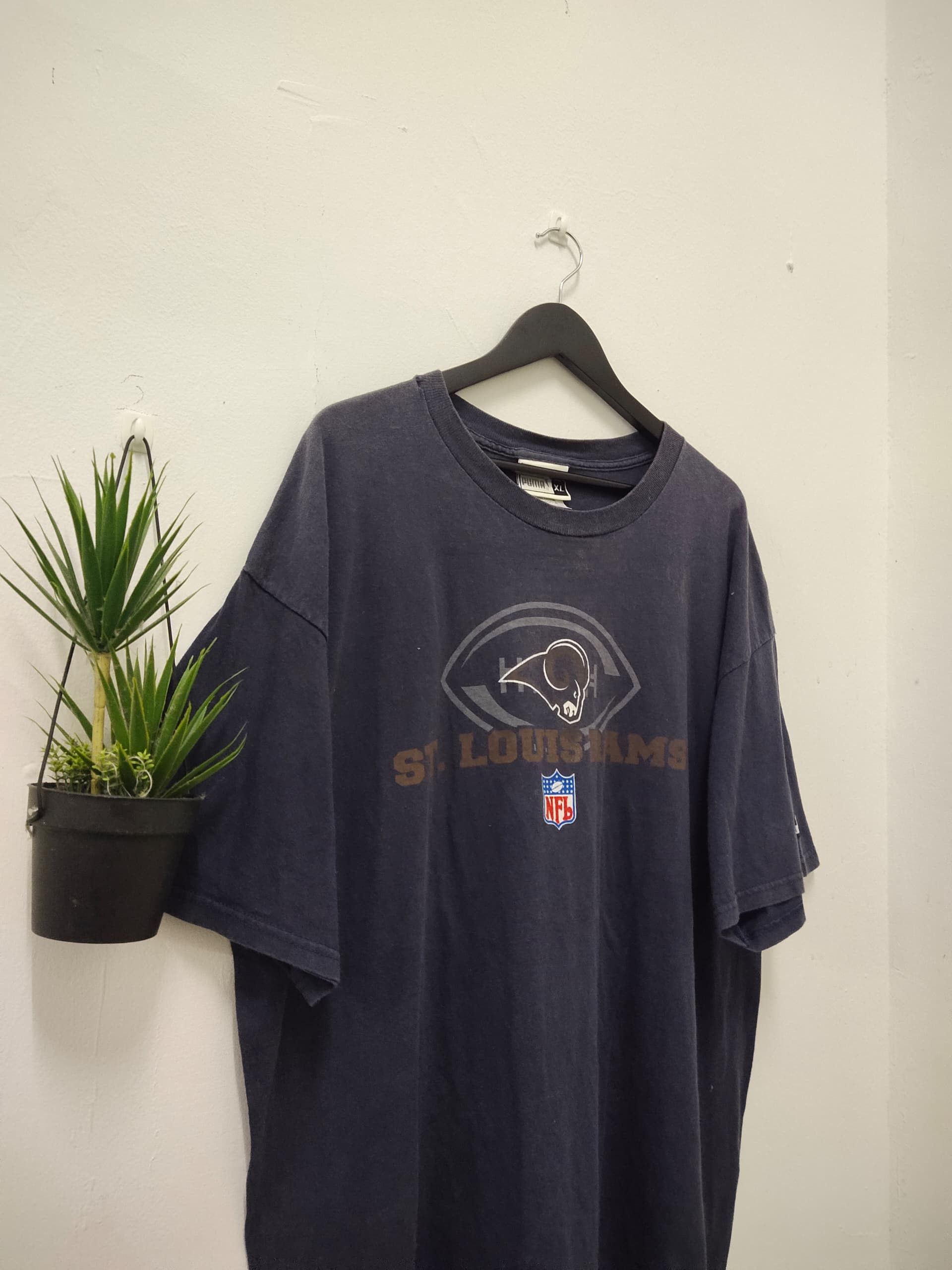 NFL Vintage Puma NFL navy blur t shirt nice design Size US XL / EU 56 / 4 - 5 Thumbnail