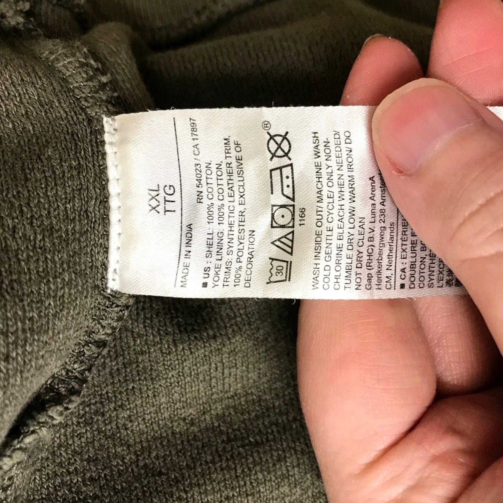 Banana Republic Banana Republic Mens XXL Olive Green Textured Cotton Full Zip Mock Neck Sweater Size US XXL / EU 58 / 5 - 8 Thumbnail
