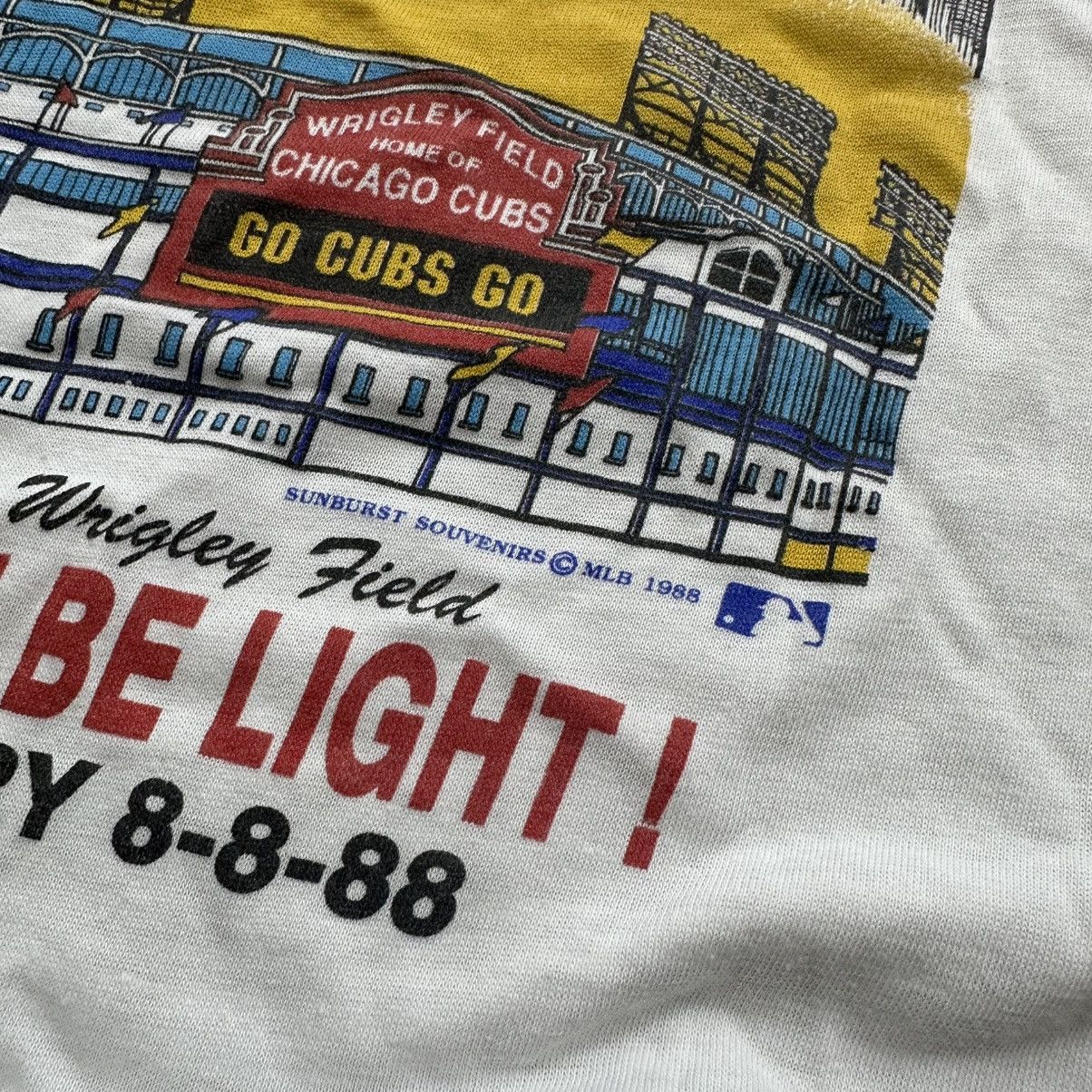 MLB Vintage 1988 Chicago Cubs Wrigley Field MLB Historical Tee Size US L / EU 52-54 / 3 - 7 Thumbnail