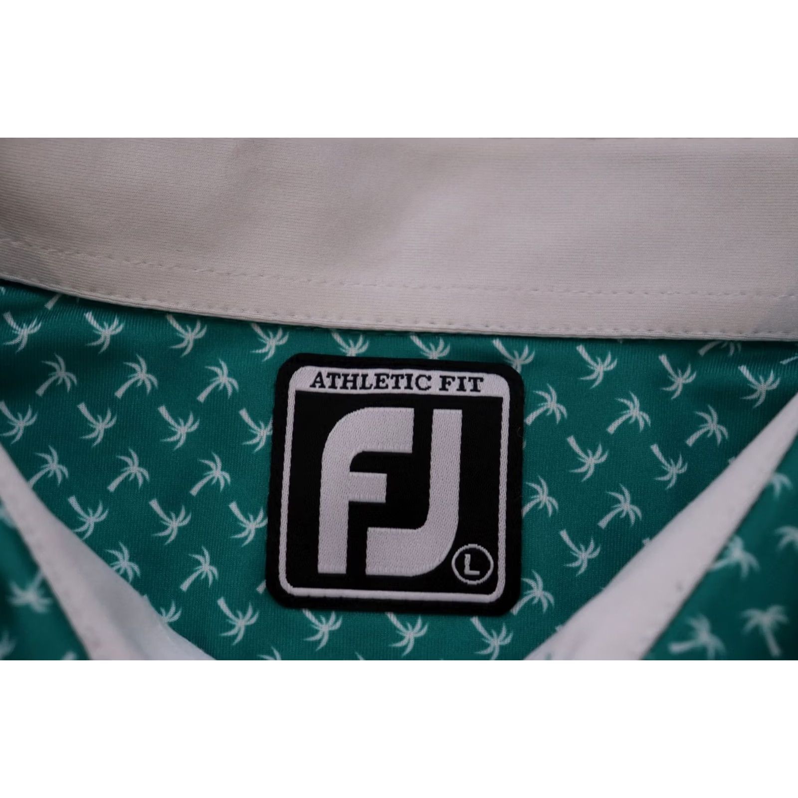 Footjoy FootJoy FJ Shirt Men’s Large Palm Tree Geometric AOP Performance Golf Jersey Shirt Size US L / EU 52-54 / 3 - 3 Thumbnail