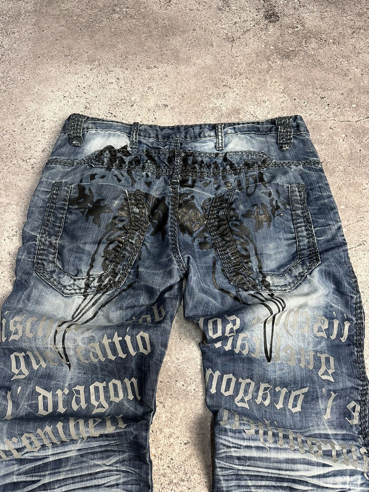 Japanese Brand × Vintage Vintage Y2K Junya Watanabe Style Archive Jeans Distressed Size US 34 / EU 50 - 20 Thumbnail