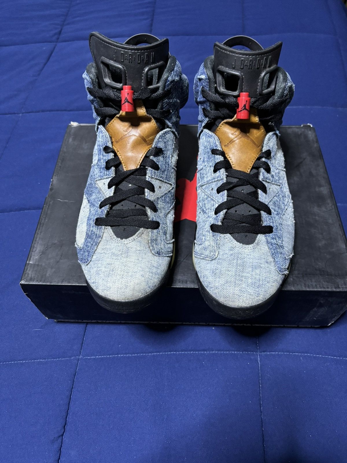 Jordan Brand Air Jordan 6 Retro Washed Denim 2019 Size 11.5 Size US 11.5 / EU 44-45 - 2 Thumbnail