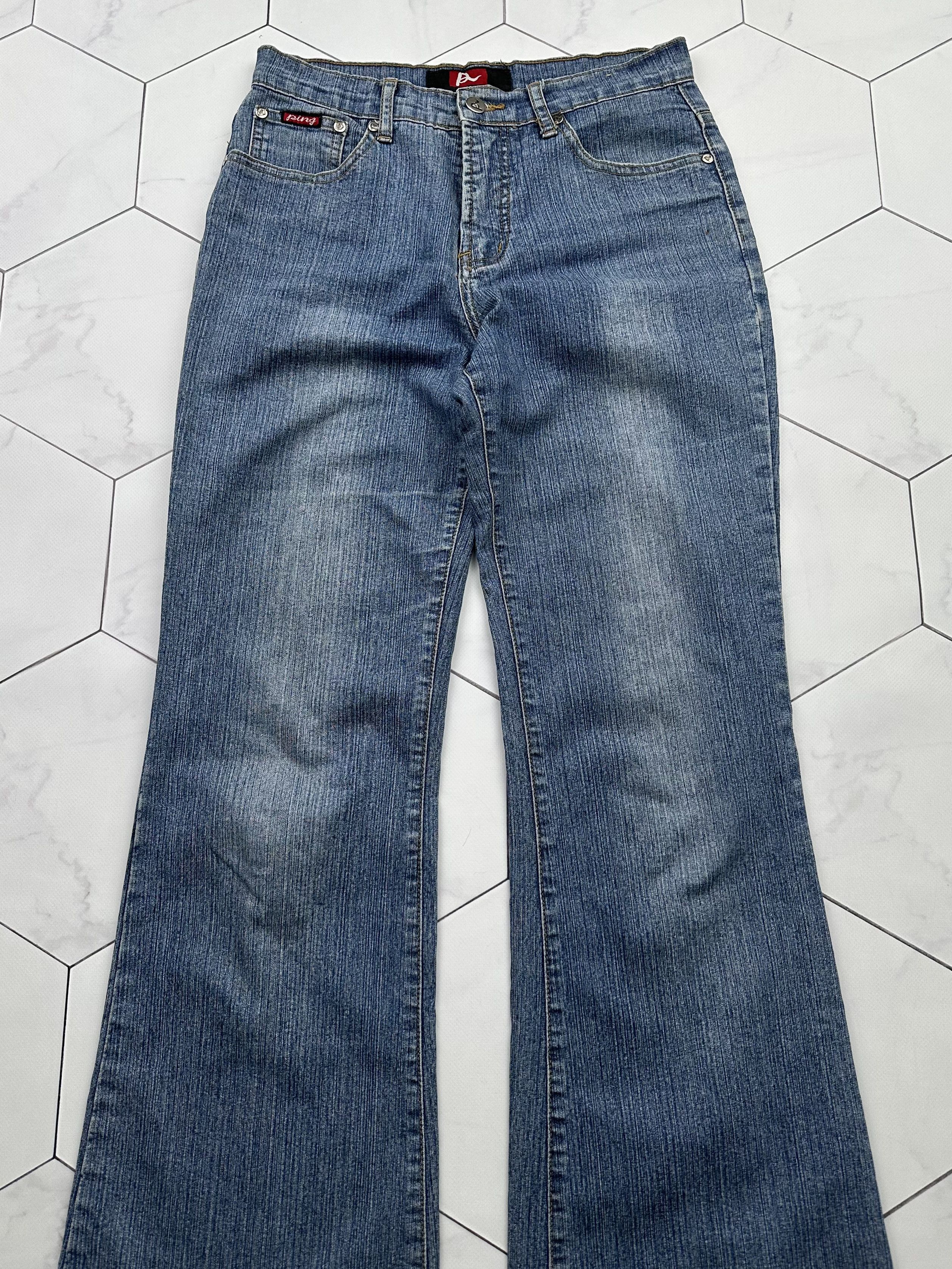 Japanese Brand Vintage Flare Jeans (B497)E2 Size US 28 / EU 44 - 2 Thumbnail
