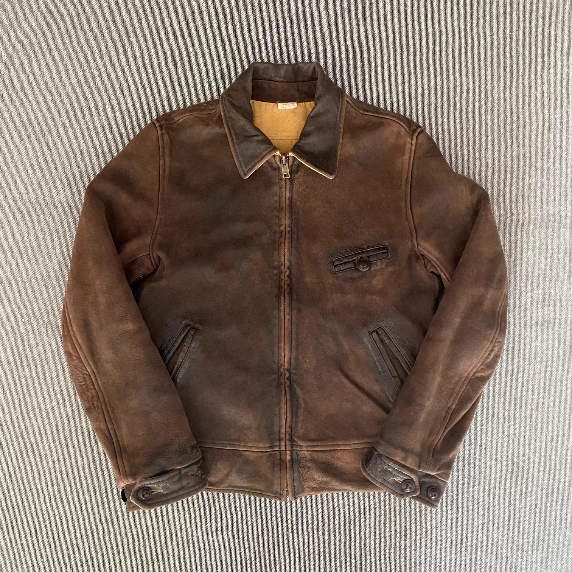 Levi's Levi's LVC 1940s Distressed Dark Brown Lambskin S Size US S / EU 44-46 / 1 - 1 Thumbnail