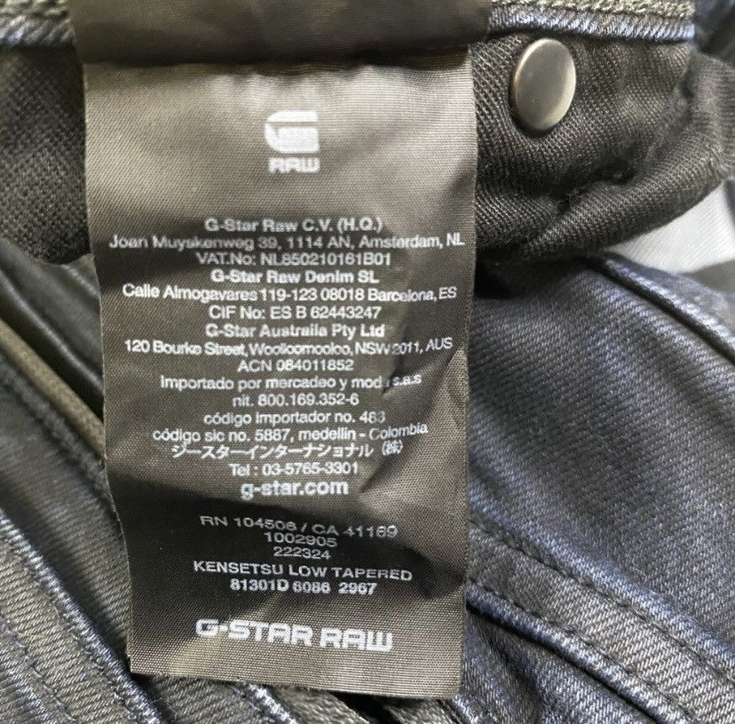 G-Star G-Star RAW Moto Jeans Mens Black Sz 29 Slim Button Fly EUC Size US 29 - 8 Thumbnail