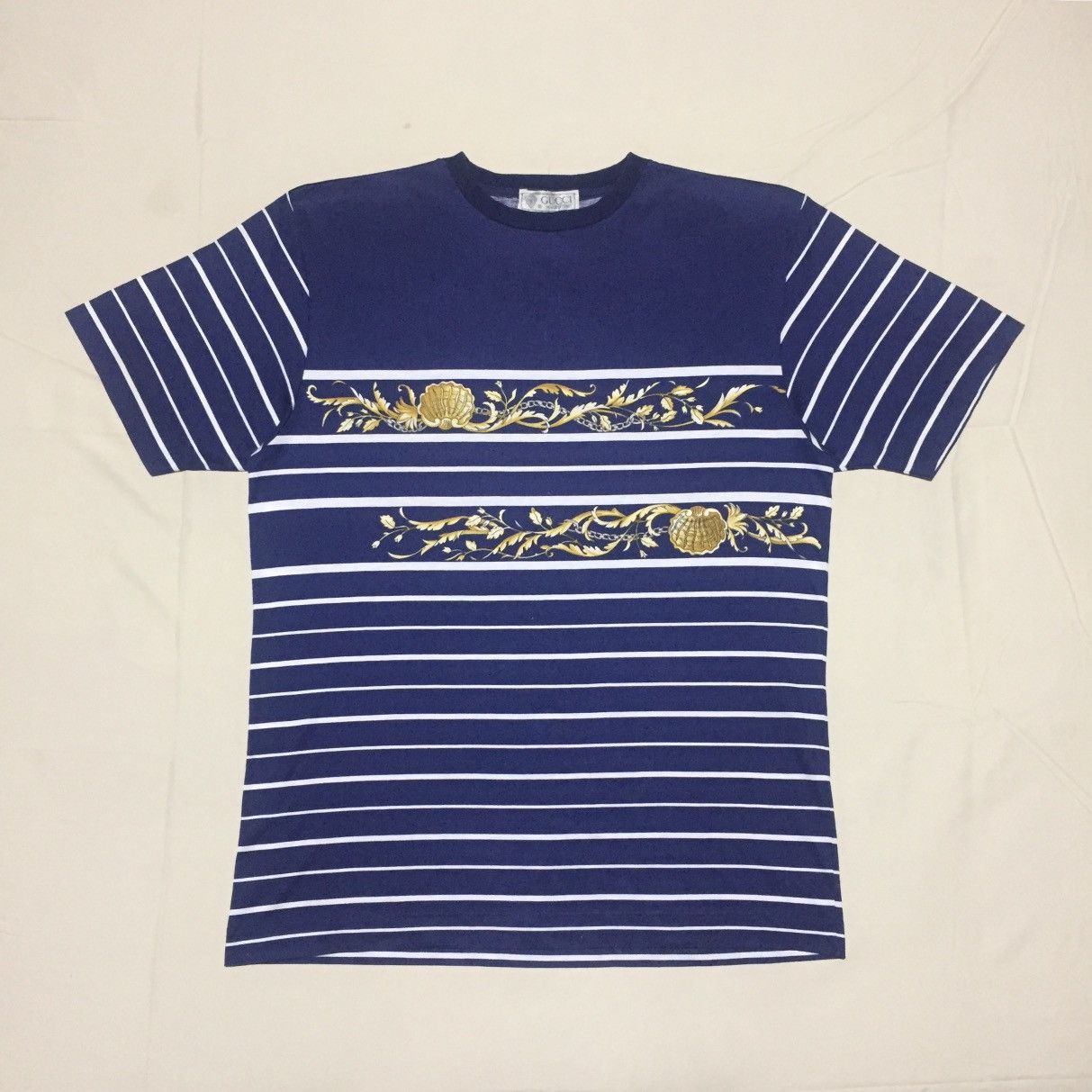 Gucci Vintage GUCCI Stripes T-Shirts Size US M / EU 48-50 / 2 - 1 Thumbnail