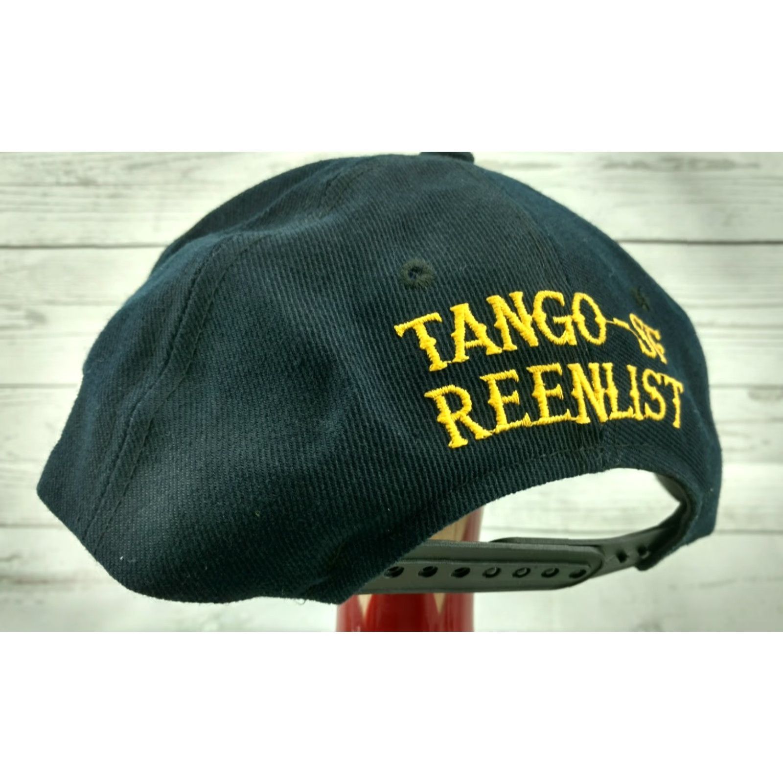 Vintage VINTAGE United States Military 34TH Support Group Hat Dark Blue Hat Navy Blue Adjustable Snapback Men Size ONE SIZE - 4 Thumbnail