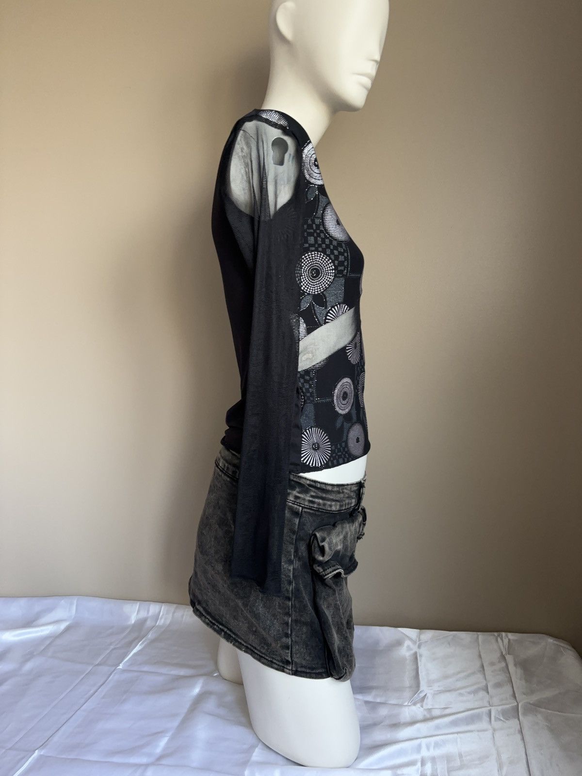 Japanese Brand × Vintage Mesh vintage printed long sleeve top Size M / US 6-8 / IT 42-44 - 7 Thumbnail