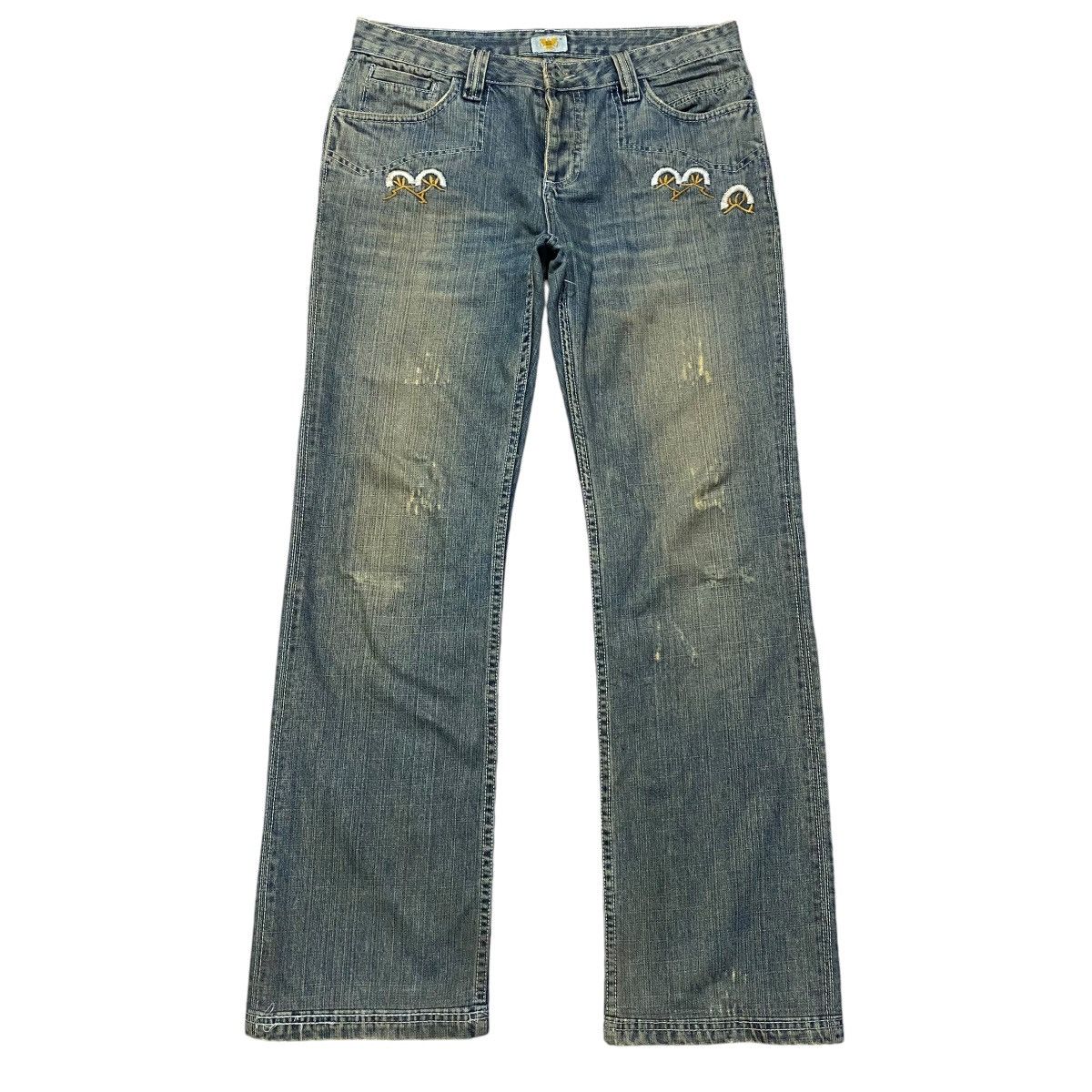 Antik Denim Vintage Antik Denim Embroidery Jeans Distressed Size US 34 / EU 50 - 2 Thumbnail