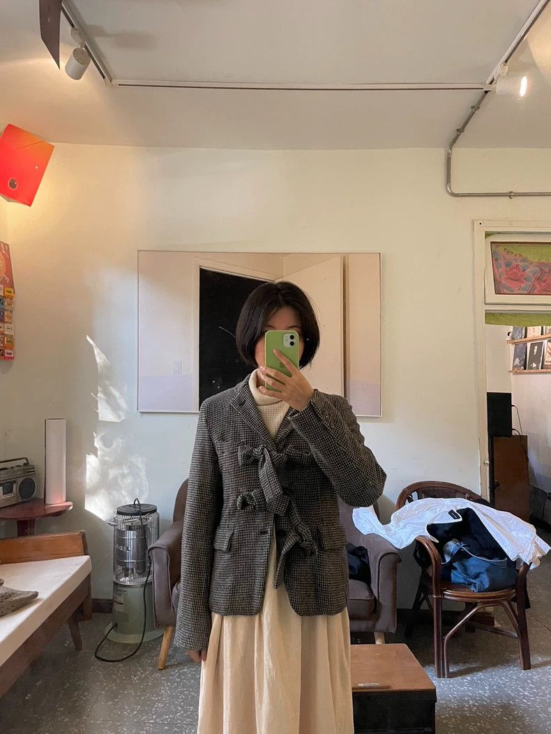 Comme des Garcons Comme Des Garcons Houndstooth strap-on suit Size XS / US 0-2 / IT 36-38 - 5 Thumbnail