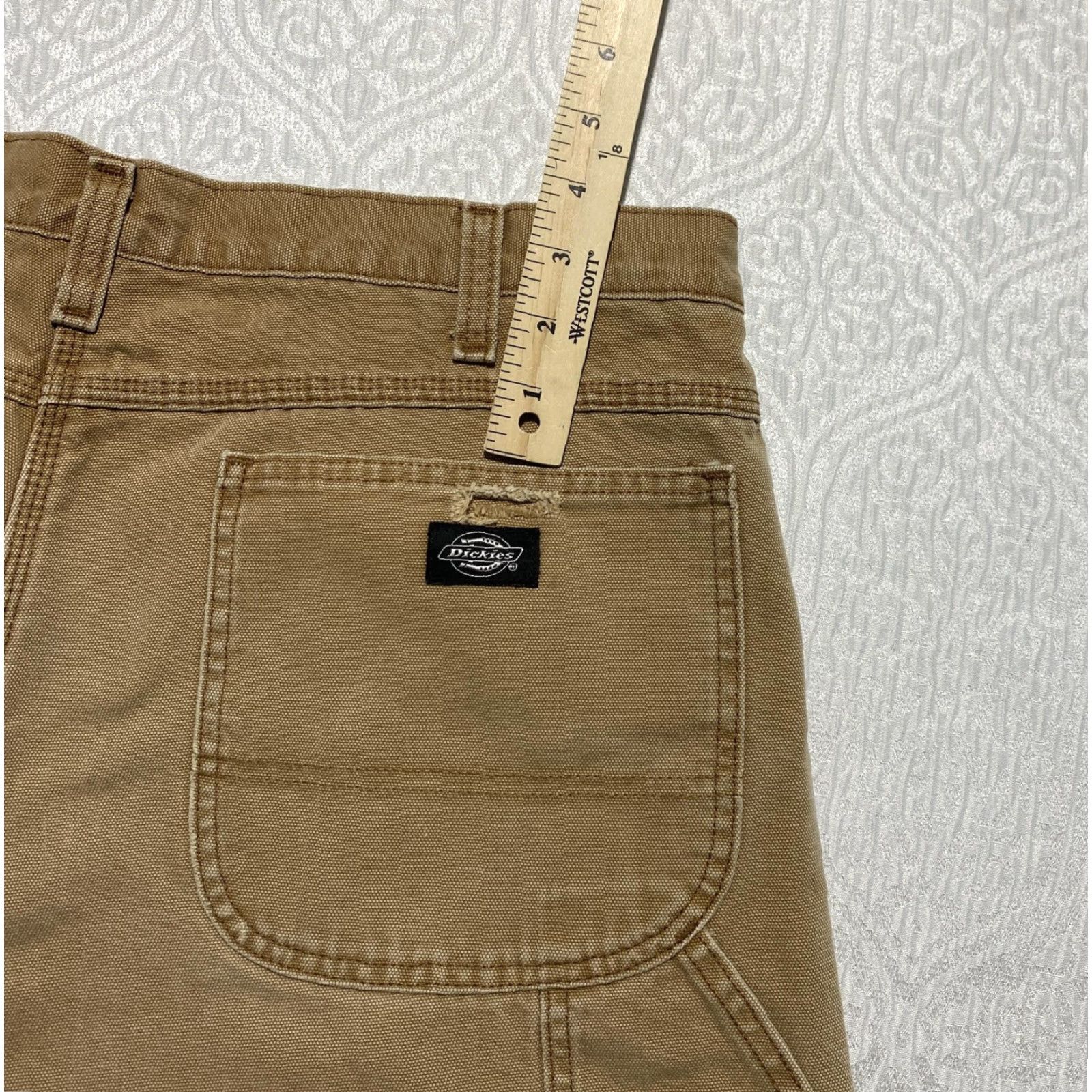 Dickies Dickies Carpenter Pants Mens 38x32 Brown Duck Canvas Workwear DU258 Lined Insulated Pockets Size US 38 / EU 54 - 4 Thumbnail