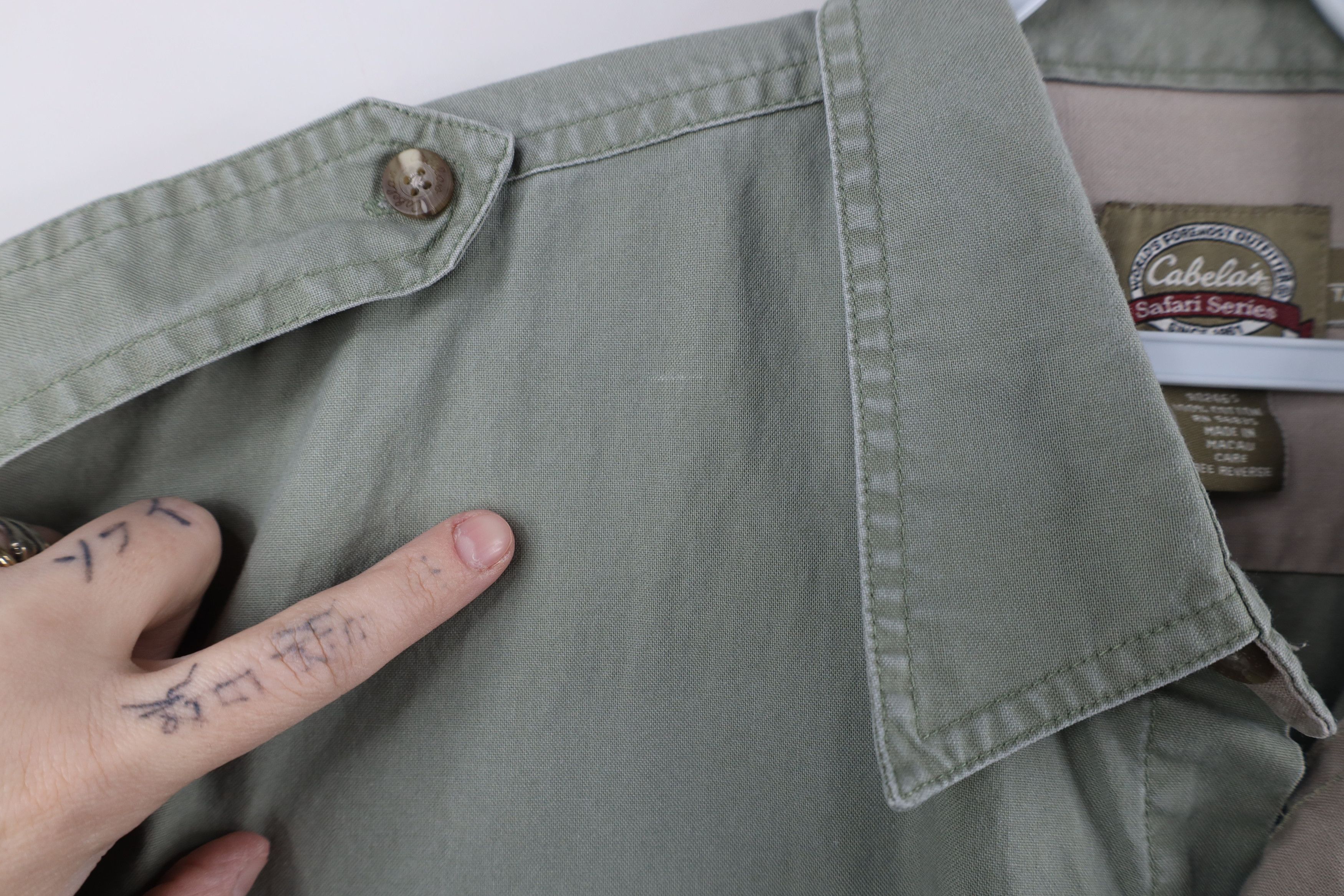 Cabelas × Vintage Vintage 90s Cabelas Safari Bush Short Sleeve Button Shirt Size US L / EU 52-54 / 3 - 5 Thumbnail
