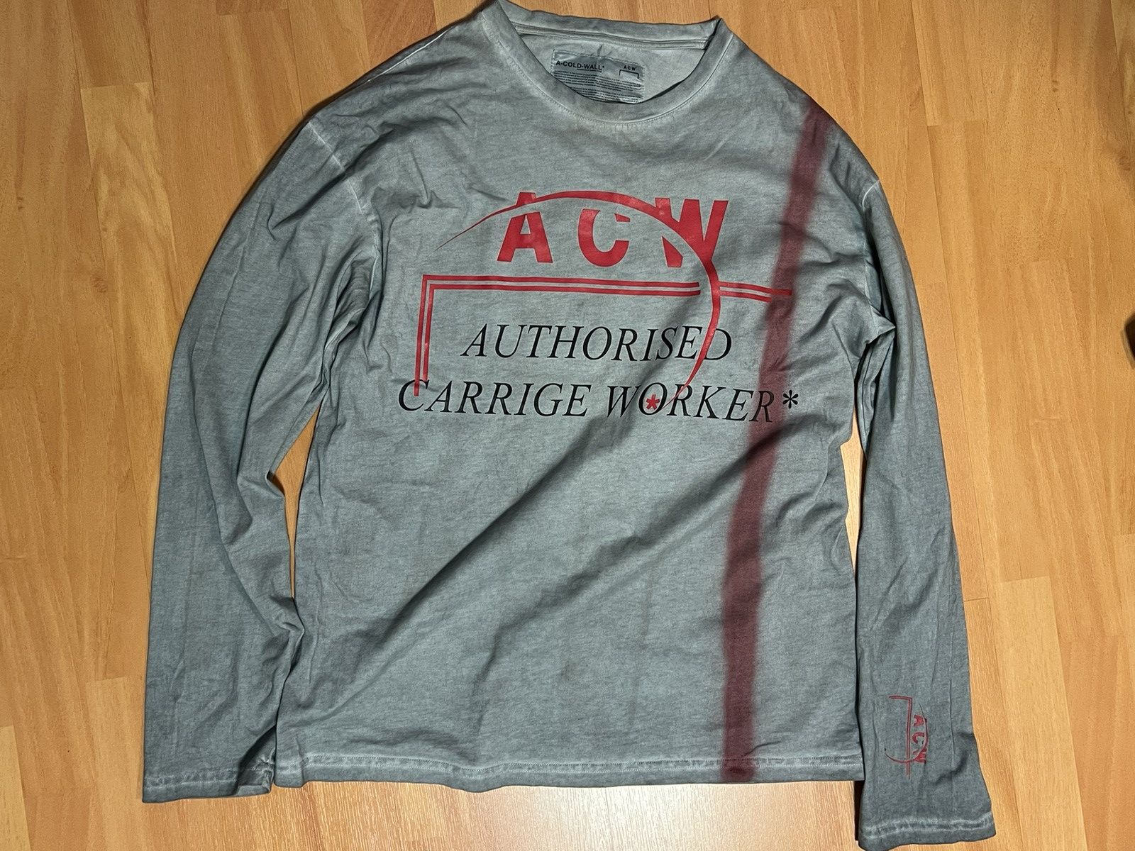 A-COLD-WALL* ACW Carriage Worker Long Sleeve Tee Size US M / EU 48-50 / 2 - 1 Thumbnail