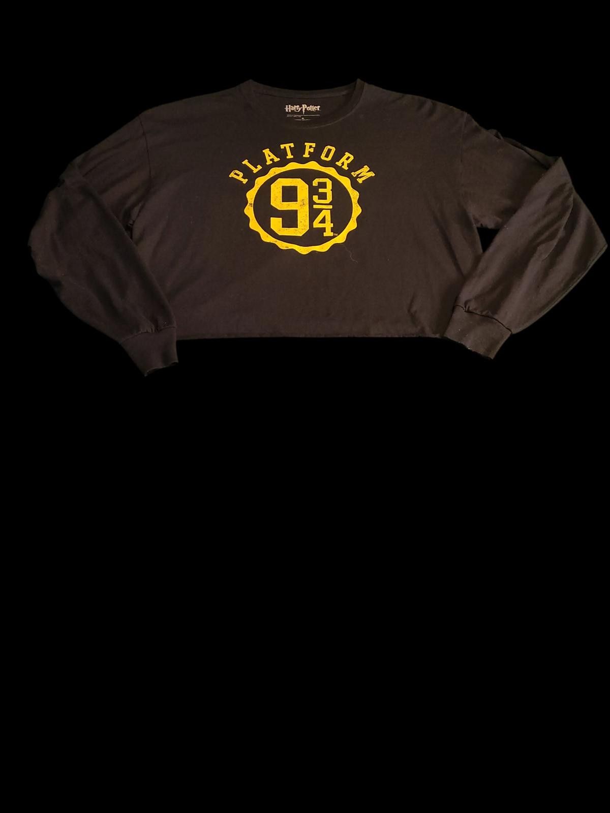 Designer Harry Potter Long Sleeve Crop Sweatshirt - Platform 9 3/4 Size M / US 6-8 / IT 42-44 - 5 Thumbnail