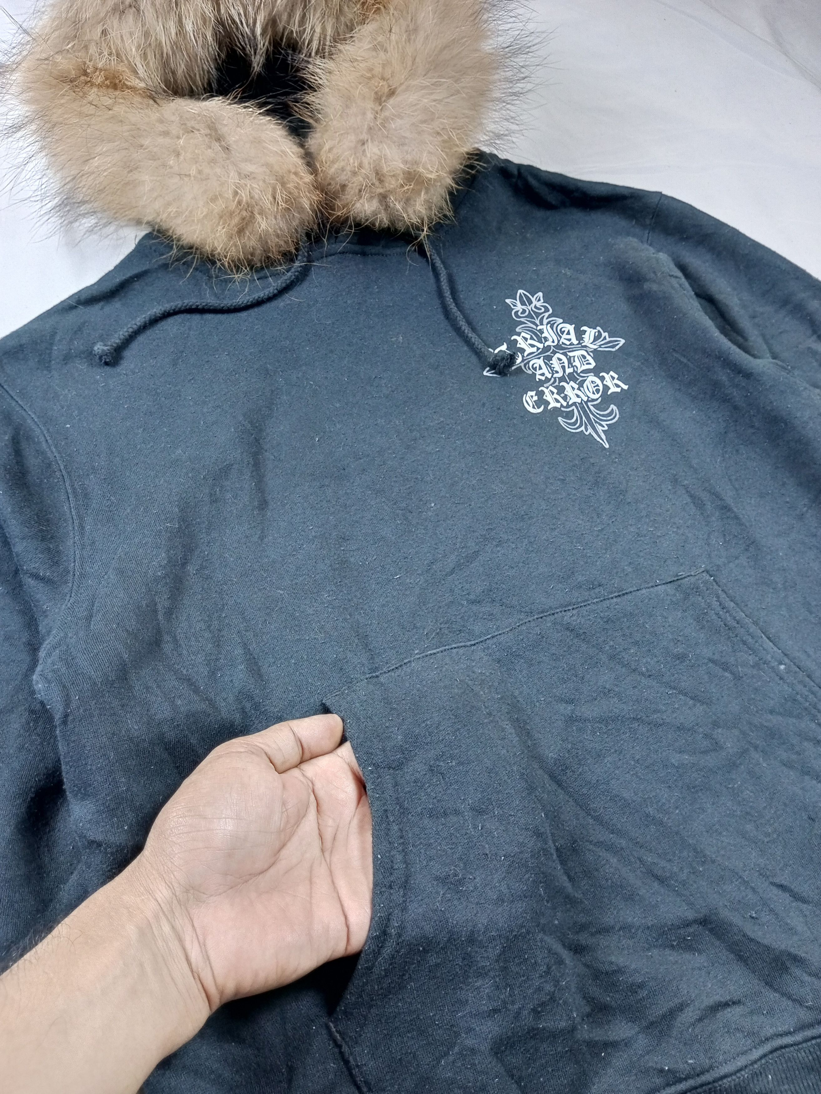 Japanese Brand Gothic MOVEN PICK Fur Hoodie Ifsix lgb style Size US M / EU 48-50 / 2 - 6 Thumbnail