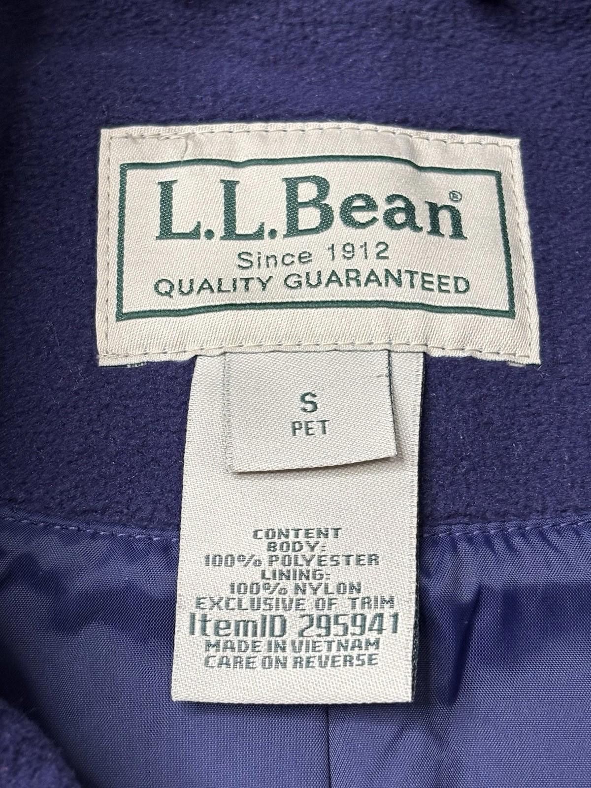 L.L. Bean LL Bean Pea Coat Womens Small Petite Fleece Double Breasted Size S / US 4 / IT 40 - 2 Thumbnail