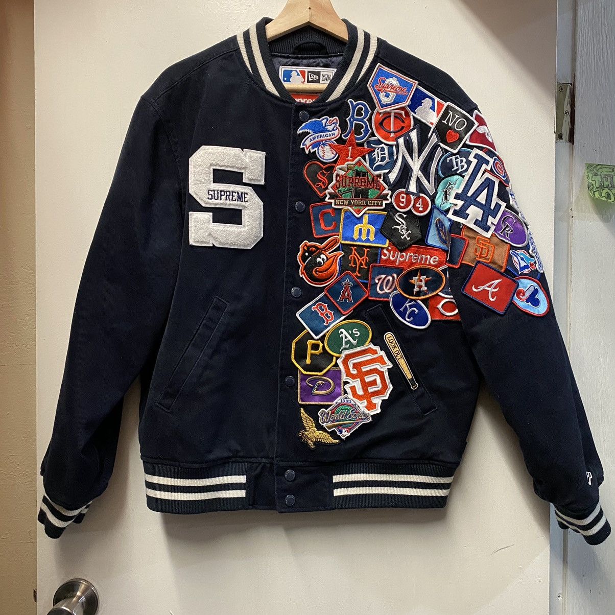 Supreme Mlb Varsity Jacket | Grailed