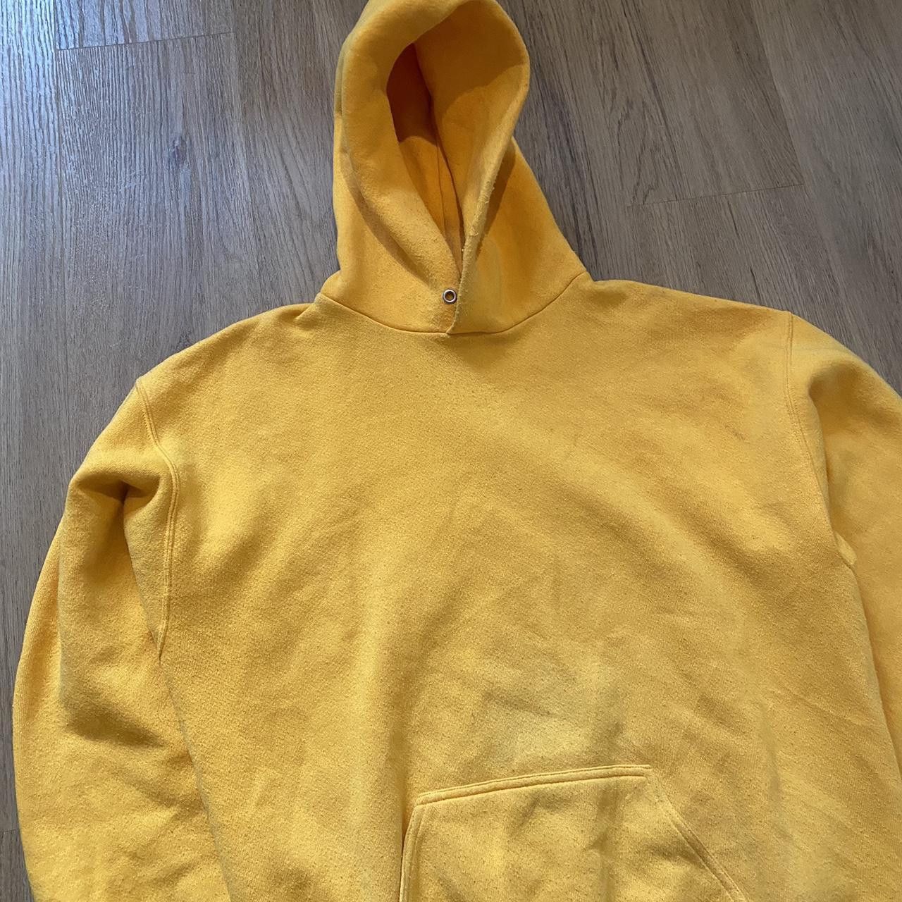 Other Bright yellow Boxy hoodie Vintage Retro 90s 2000s Size US L / EU 52-54 / 3 - 3 Thumbnail