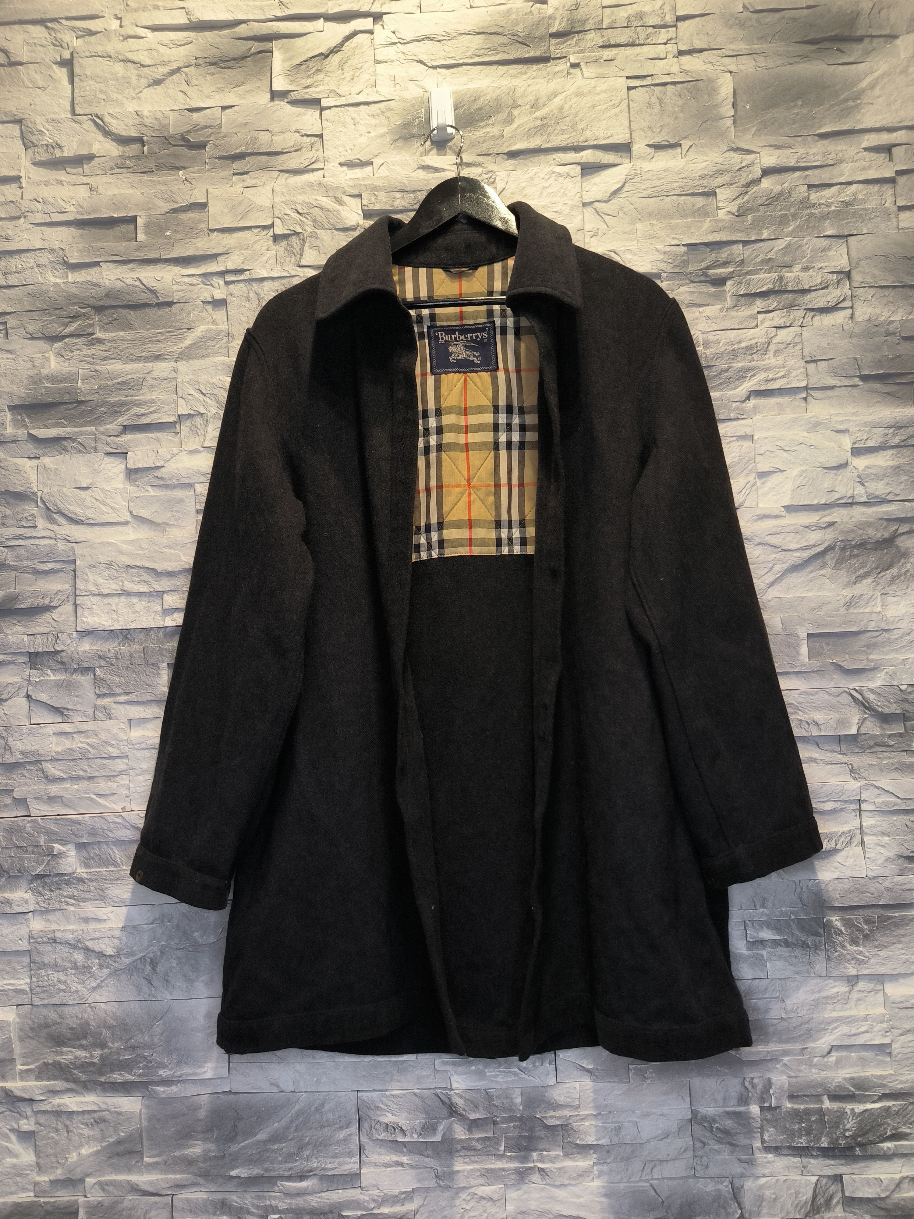 ジャケット・アウター 90s vintage BURBERRY'S trench coat nova Burberry Vintage Trench Coat Black with Liner Nova Check Size 4