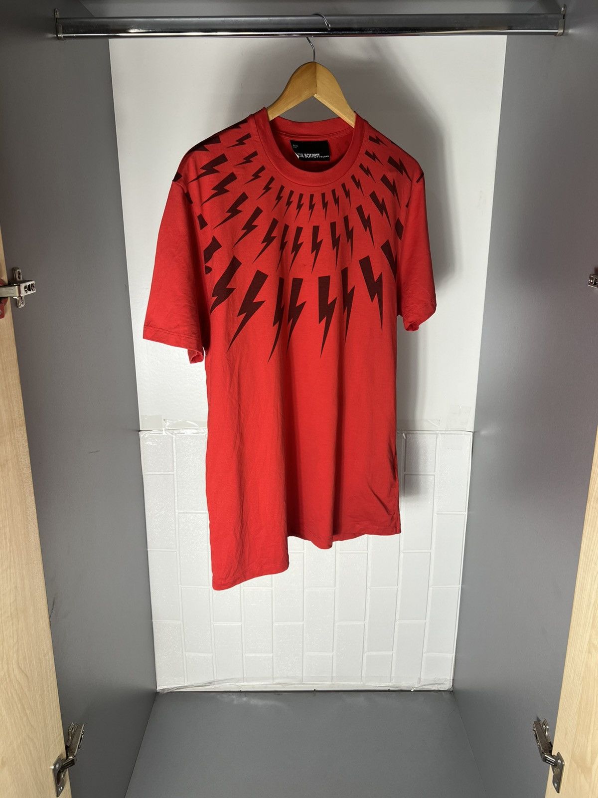 Neil Barrett NEIL BARRETT MILANO THUNDERBOLT PRINTED DESIGNER CASUAL Y2K Size US L / EU 52-54 / 3 - 6 Thumbnail