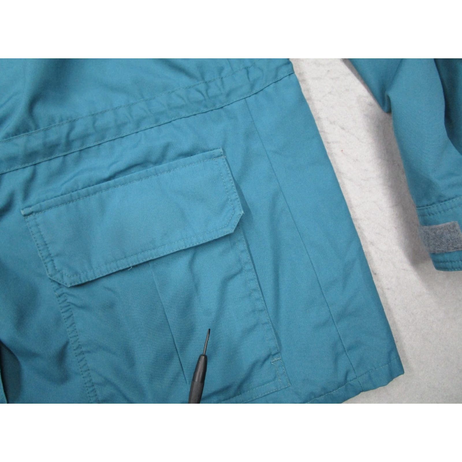 Eddie Bauer VINTAGE Eddie Bauer Women Large Blue Zip Hooded Jacket Lined Jersey Polyester Made in Hong Kong Y2K Size L / US 10 / IT 46 - 6 Thumbnail