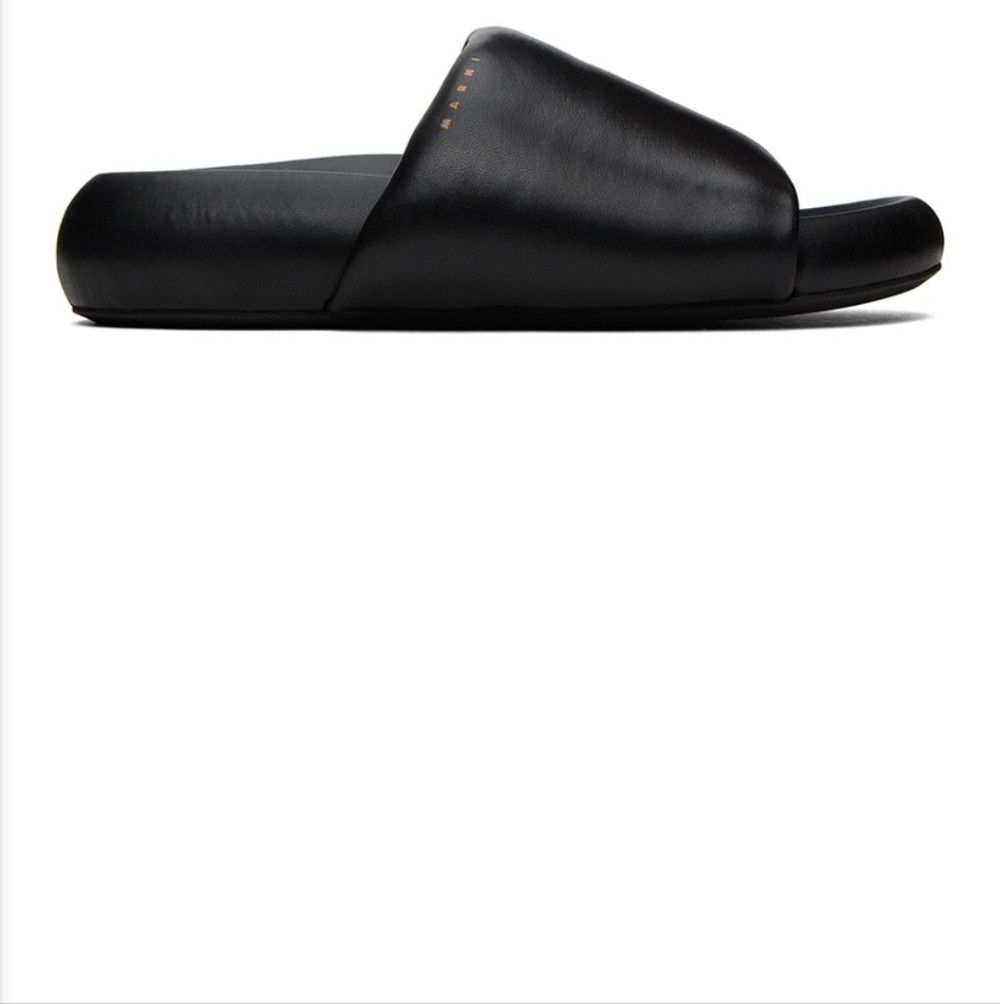 Marni Marni Men's Black Leather Pouf Sandals - EU46/US13 Size US 13 / EU 46 - 3 Thumbnail