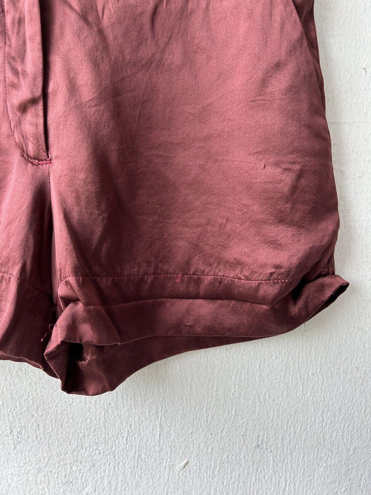 Alexander McQueen Alexander Mqueen Maroon Shorts Pants Size 27" / US 4 / IT 40 - 8 Thumbnail