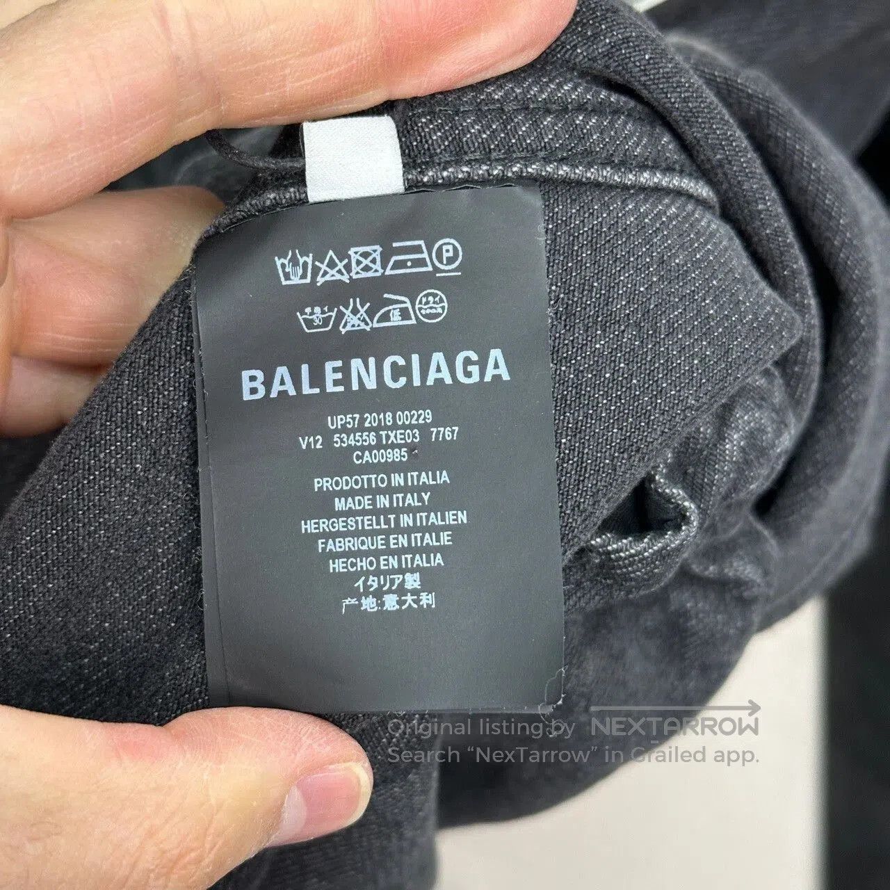 Balenciaga Balenciaga Graffiti Printed Denim Jacket. Size US L / EU 52-54 / 3 - 4 Thumbnail