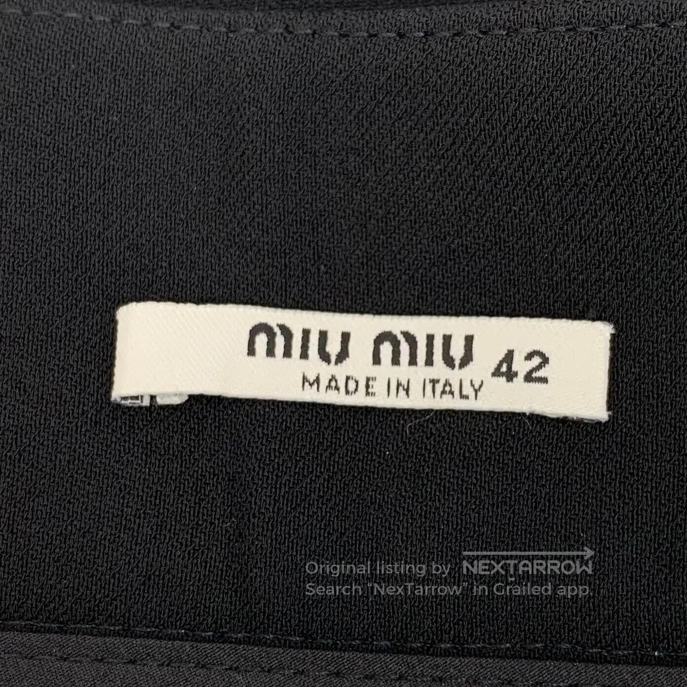 Miu Miu Miu Miu Black Lace Trim Casual Short Skirt| Size 41" - 5 Thumbnail
