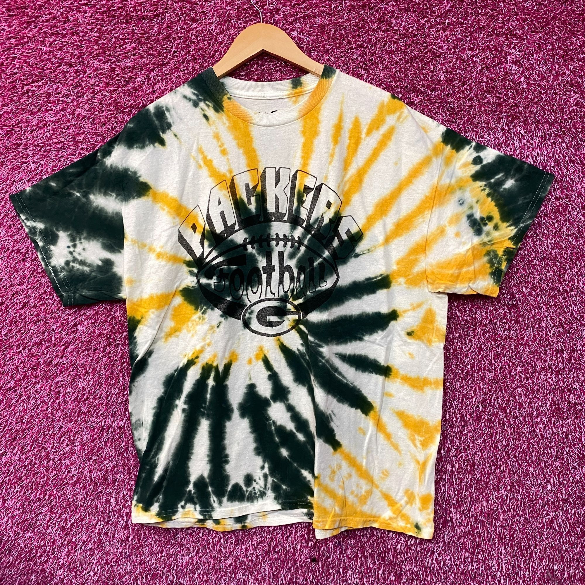 Junk Food Junk Food Clothing NFL Green Bay Packers Football Tie Dye T- Size US L / EU 52-54 / 3 - 1 Thumbnail