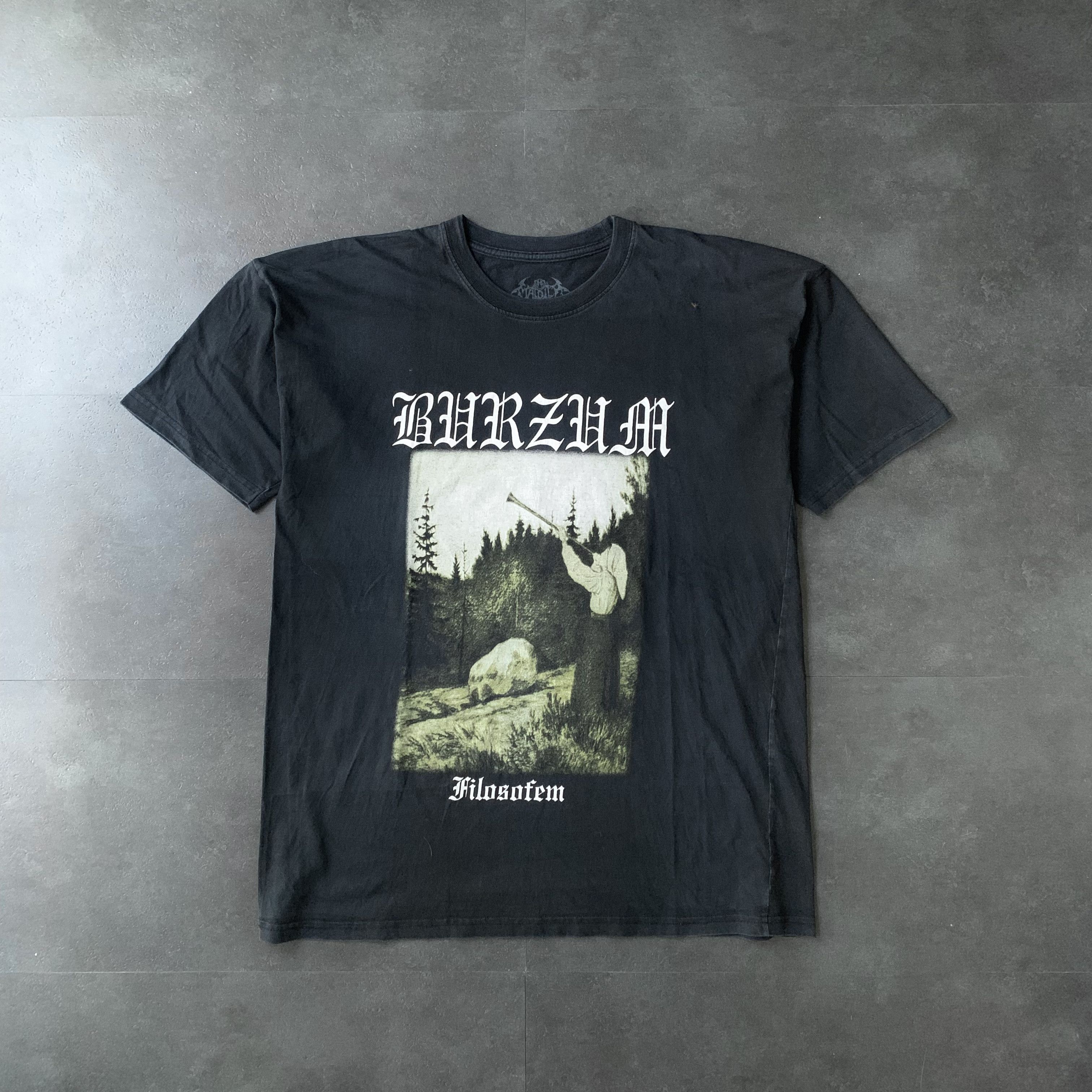 Band Tees Vintage 2000s Burzum Filosofem Metal Band Tee Shirt Size US L / EU 52-54 / 3 - 1 Thumbnail