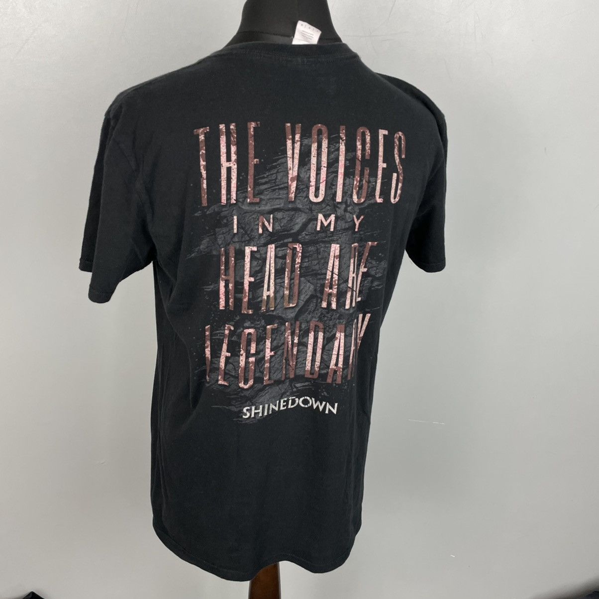 Band Tees Shinedown Shirt The Voices In My Head Post-Grunge Size US L / EU 52-54 / 3 - 4 Thumbnail