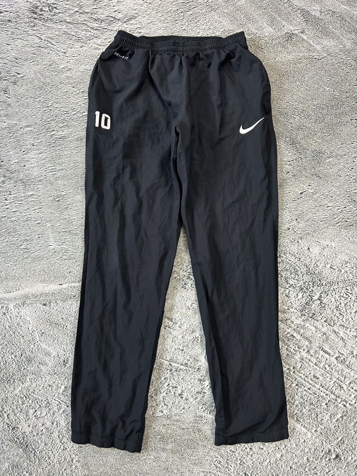 Nike × Vintage Nike vintage black track pants small swoosh 10 Size US 30 / EU 46 - 1 Thumbnail