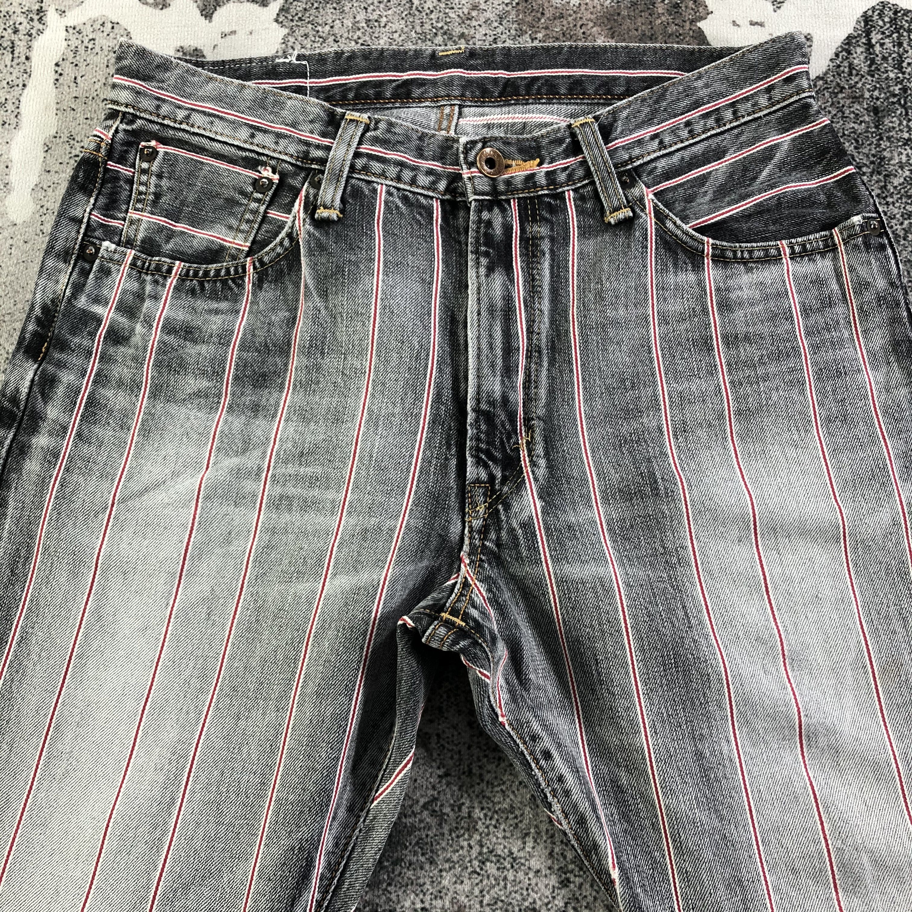 Edwin Edwin Selvedge Jeans Faded Black Flare Denim KJ2179 Size US 30 / EU 46 - 3 Thumbnail