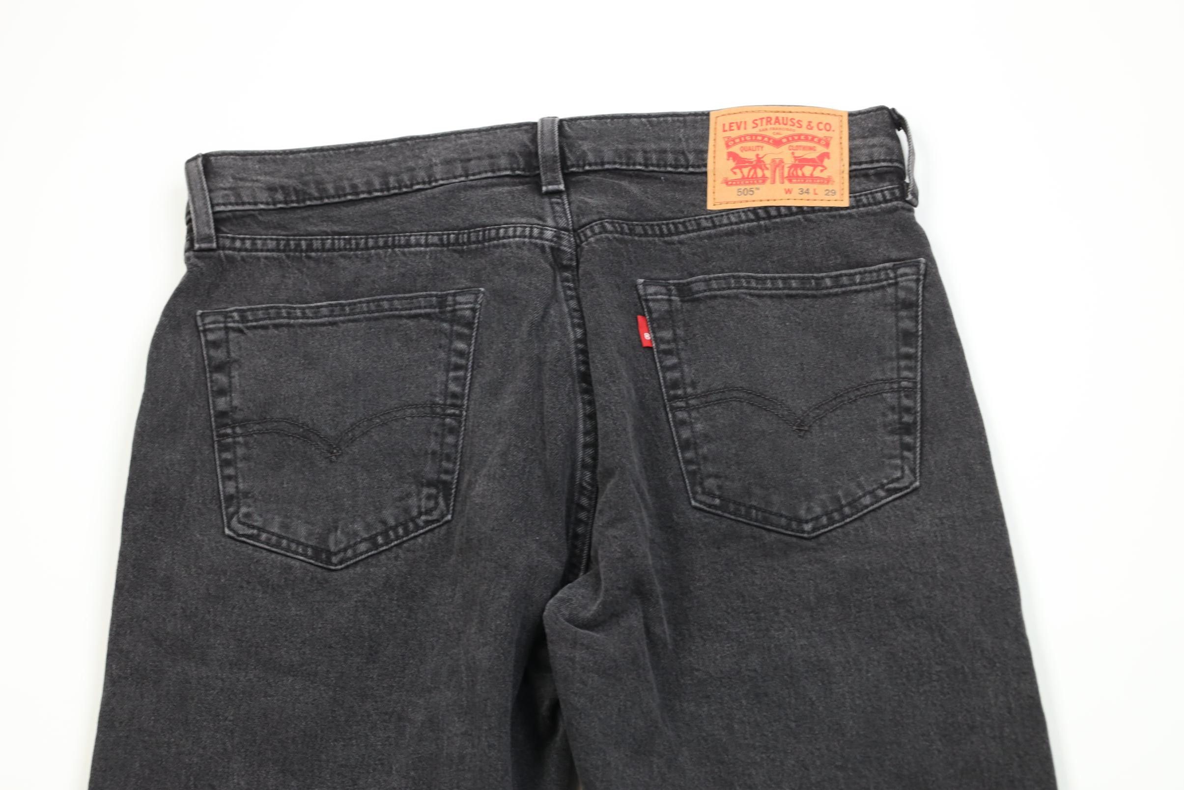 Levi's Vintage Y2K Levis 505 Stretch Regular Straight Leg Jeans Size US 34 / EU 50 - 11 Thumbnail