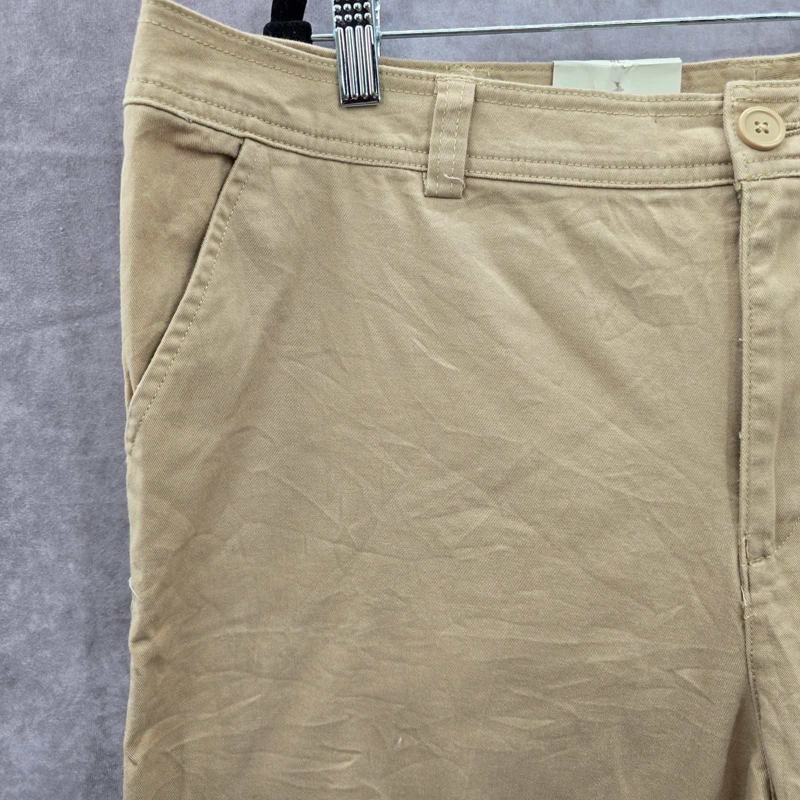 Other White Stag Tan Bermuda Flat Front Cotton Shorts Plus 18 Size 40" / US 18 - 4 Thumbnail