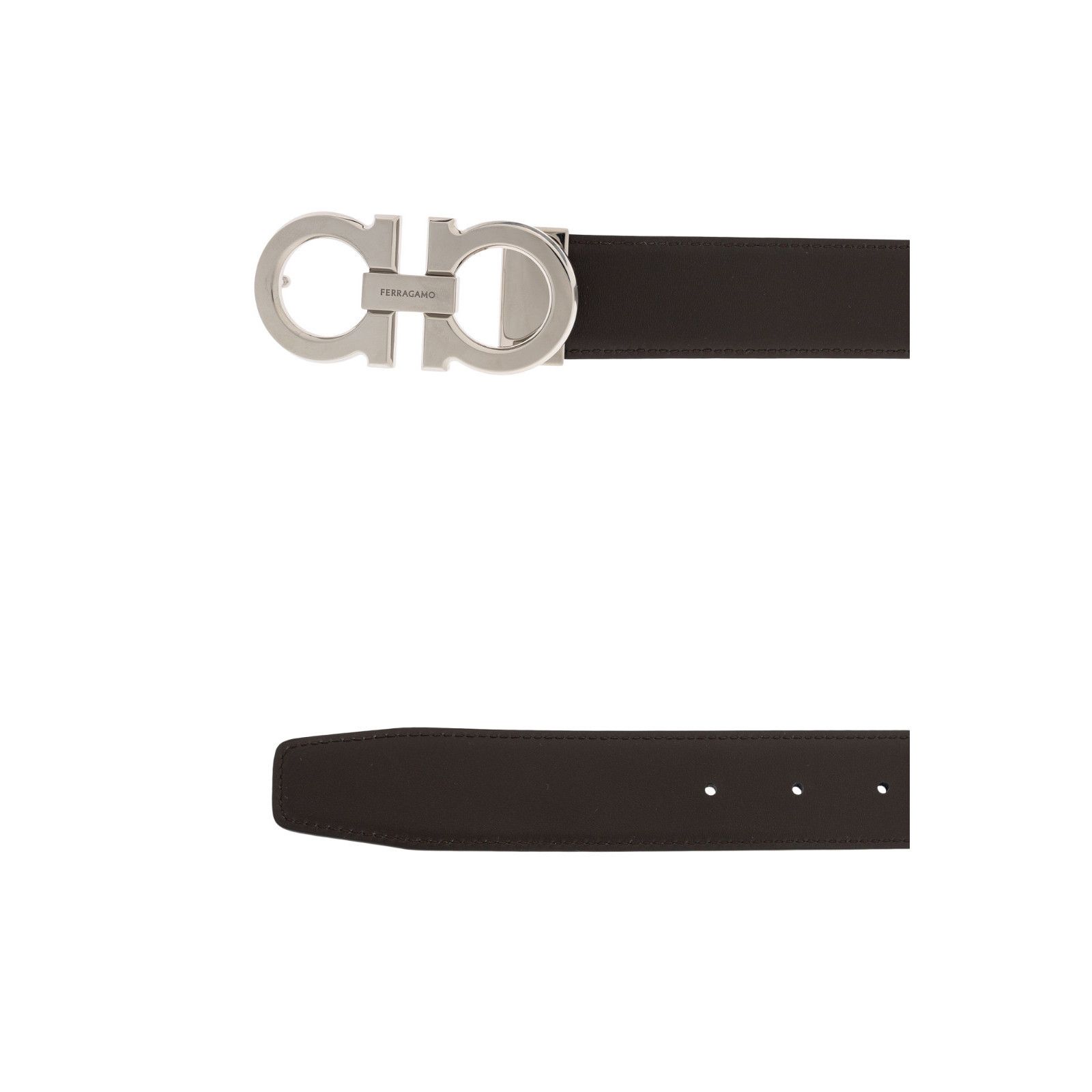 Salvatore Ferragamo FERRAGAMO Black Double Adjustable Monogram Belt New & Authen Size ONE SIZE - 3 Thumbnail