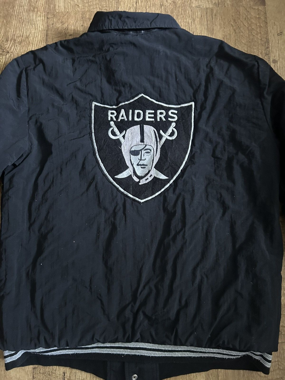 NFL Vintage Los Angeles Raiders NFL Coach Jacket Big Back Logo Size US L / EU 52-54 / 3 - 8 Thumbnail