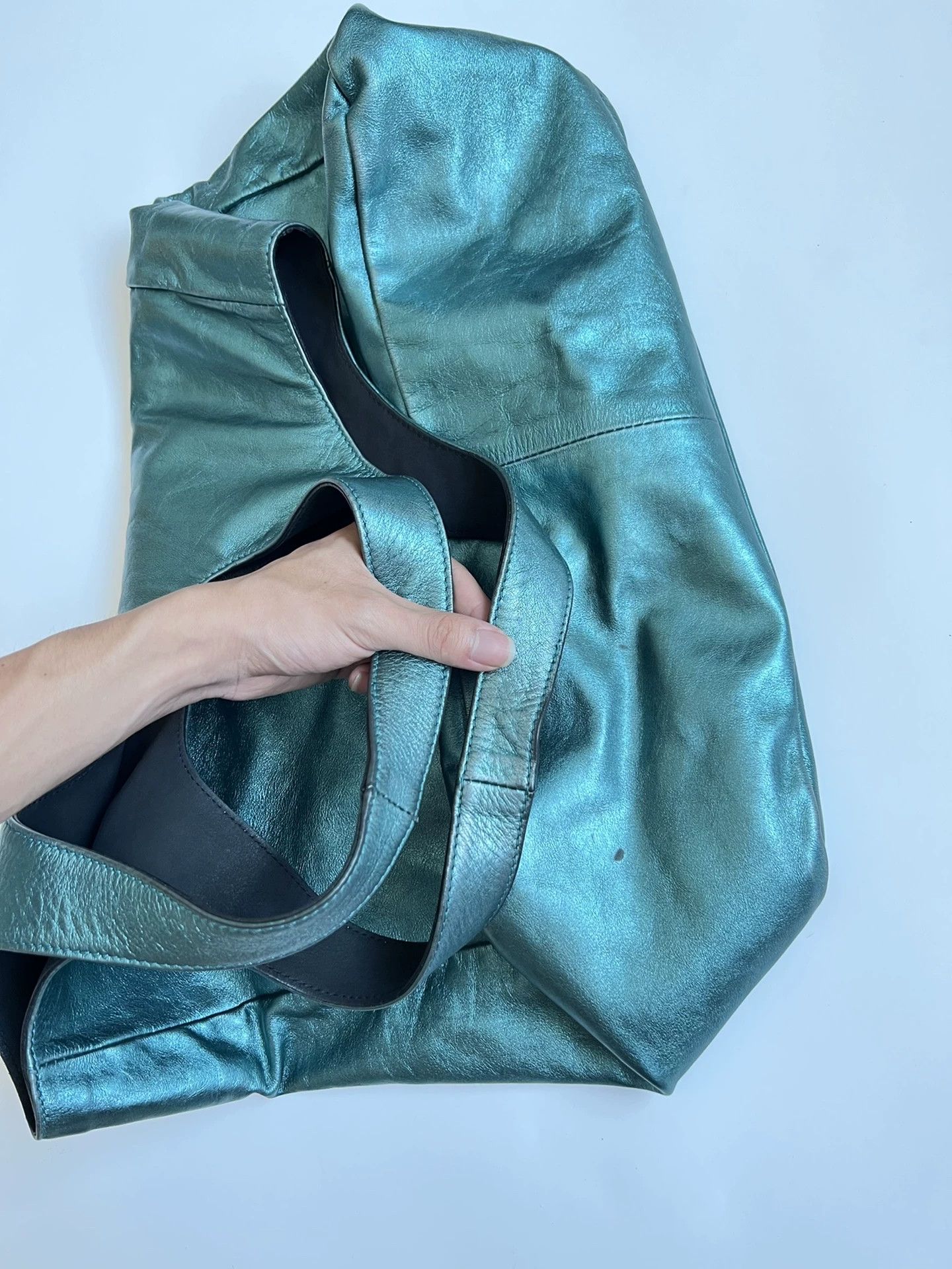 Burberry Burberry Prorsum Electric Blue Leather Tote Bag 40x40 Size ONE SIZE - 6 Thumbnail