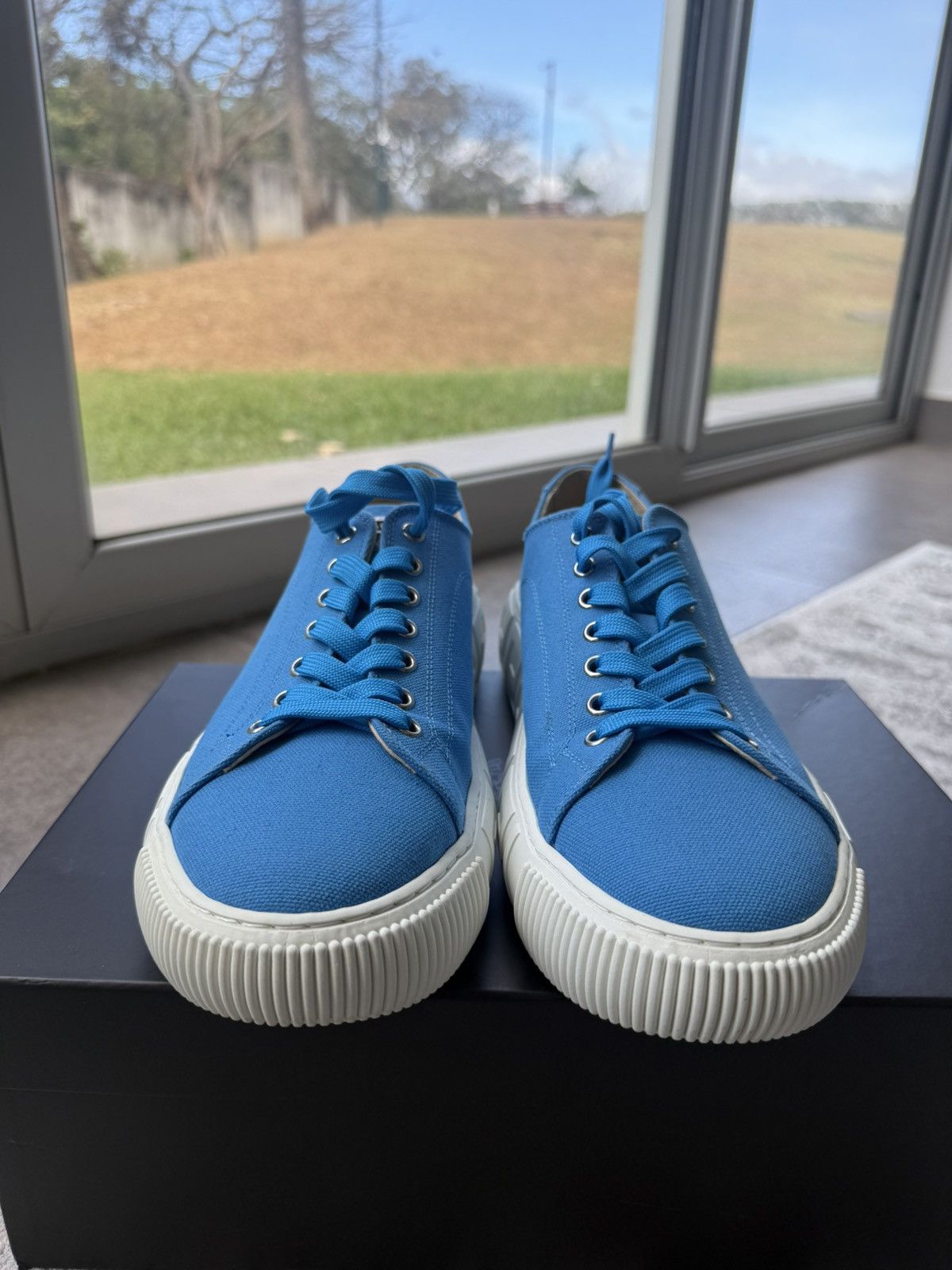 Versace VERSACE SneakerCanvas Blue-Palladio Size US 10 / EU 43 - 4 Thumbnail