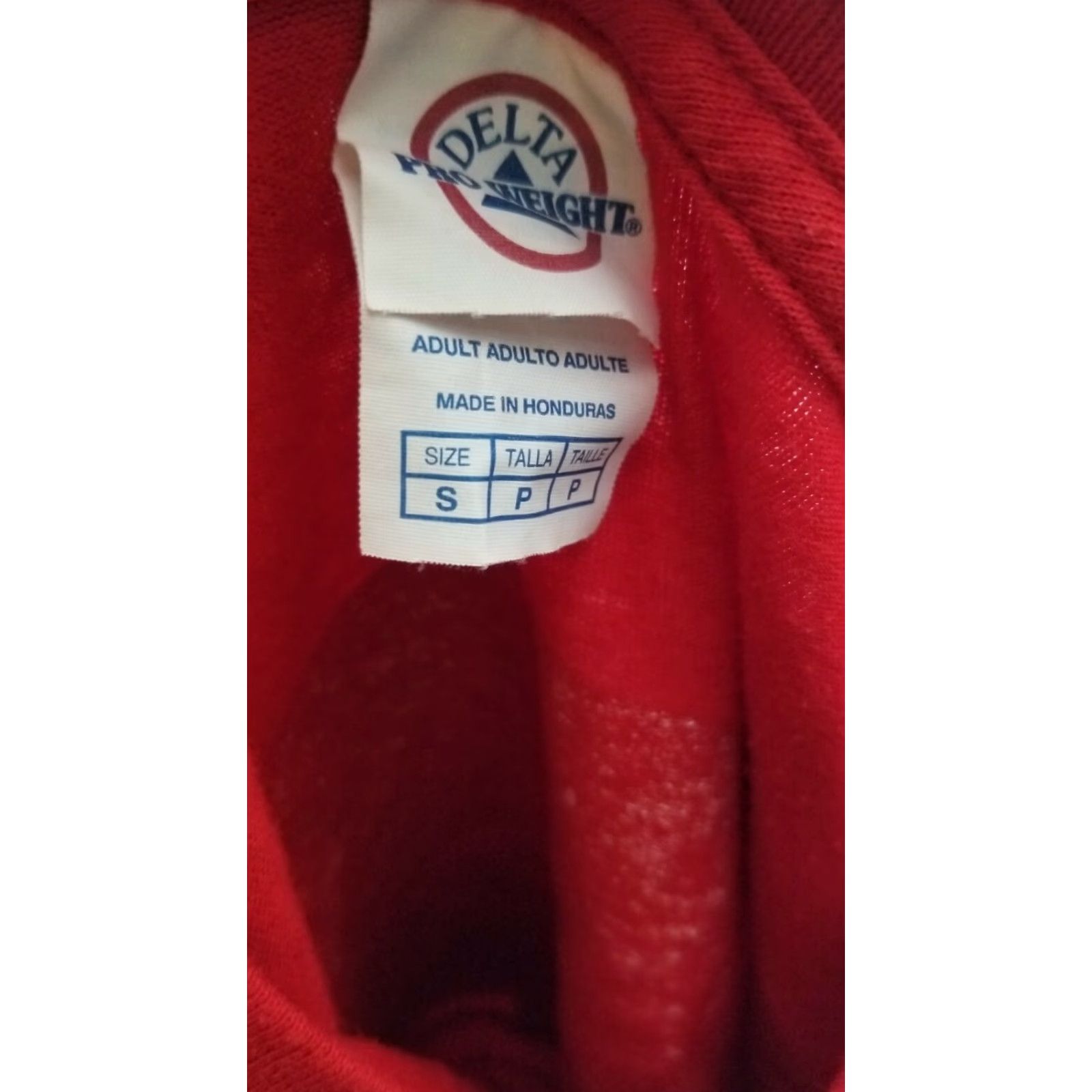 Delta VINTAGE Delta T-Shirt Space Camp Double-Sided Red Adult Small Distressed Men/Women? (Need to choose gender) Size US S / EU 44-46 / 1 - 4 Thumbnail