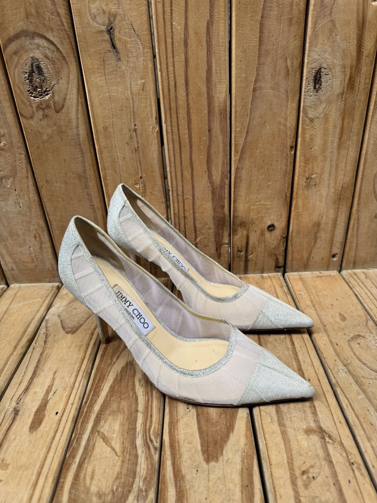 Jimmy Choo Jimmy choo Women’s fabric glitter pumps size EUR 37 US 7 Size US 7 / IT 37 - 11 Thumbnail