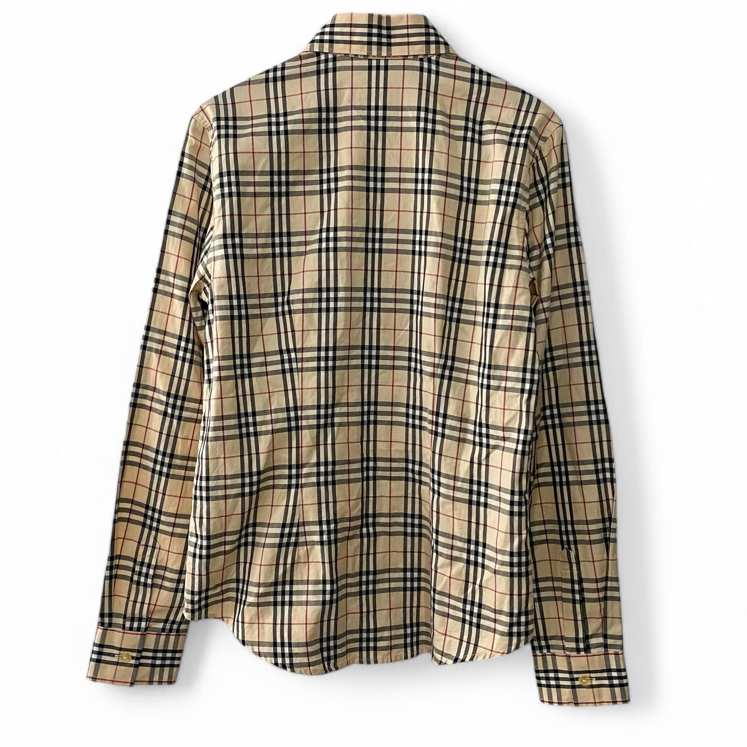 Burberry Burberry Long Sleeve Shirts Nova Check Plaid Size M / US 6-8 / IT 42-44 - 2 Thumbnail