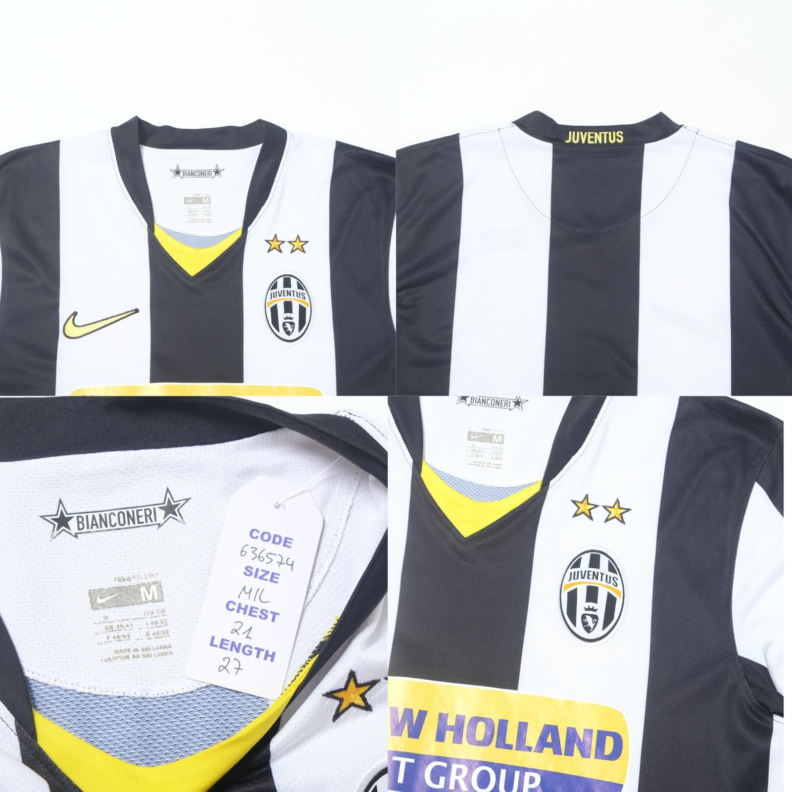 Nike 2008/09 Juventus Home Shirt Nike (M/L) Size US M / EU 48-50 / 2 - 4 Thumbnail