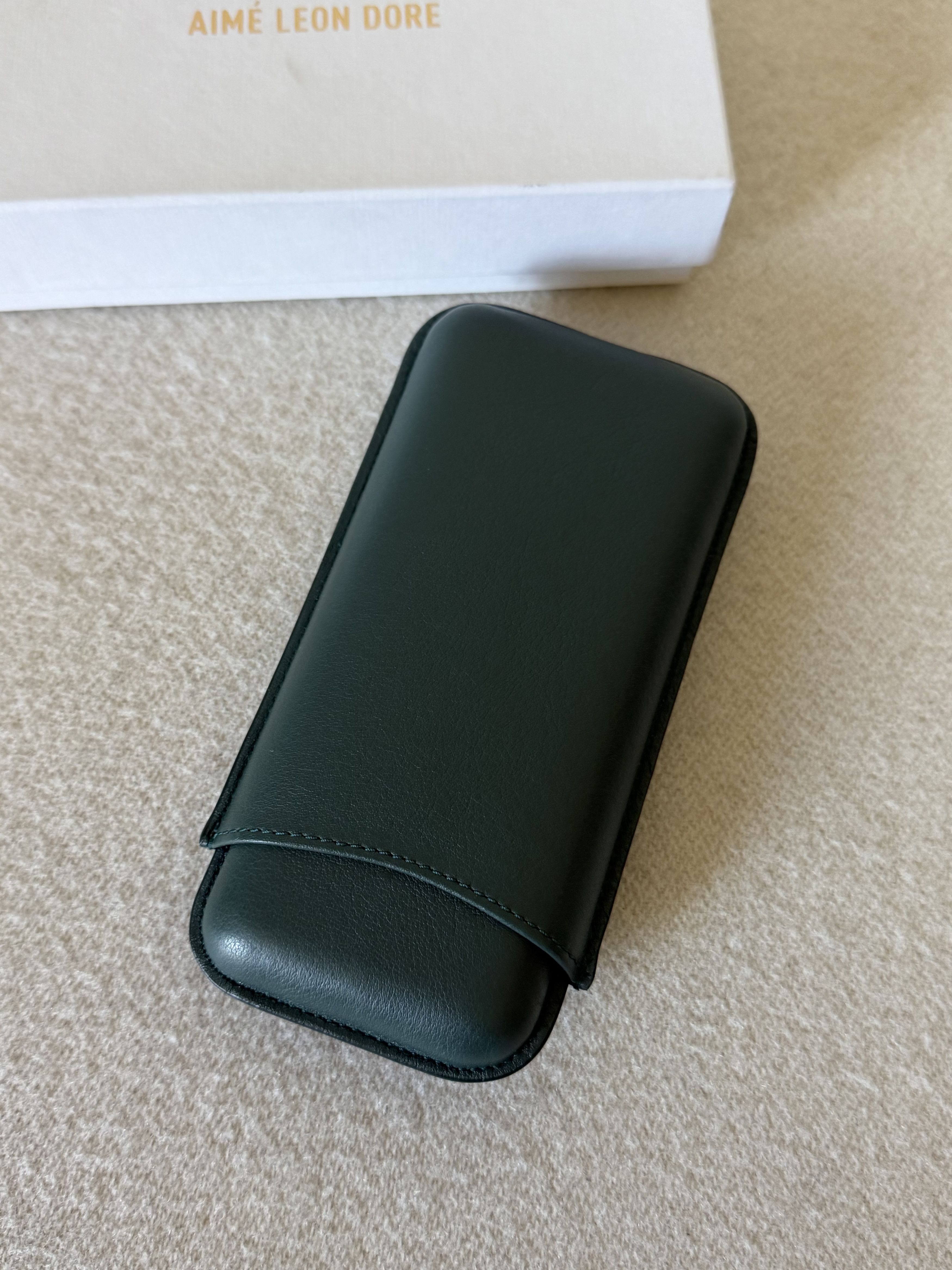 Aime Leon Dore Aime Leon Dore Golf Leather Cigar Case in Green Size ONE SIZE - 2 Thumbnail